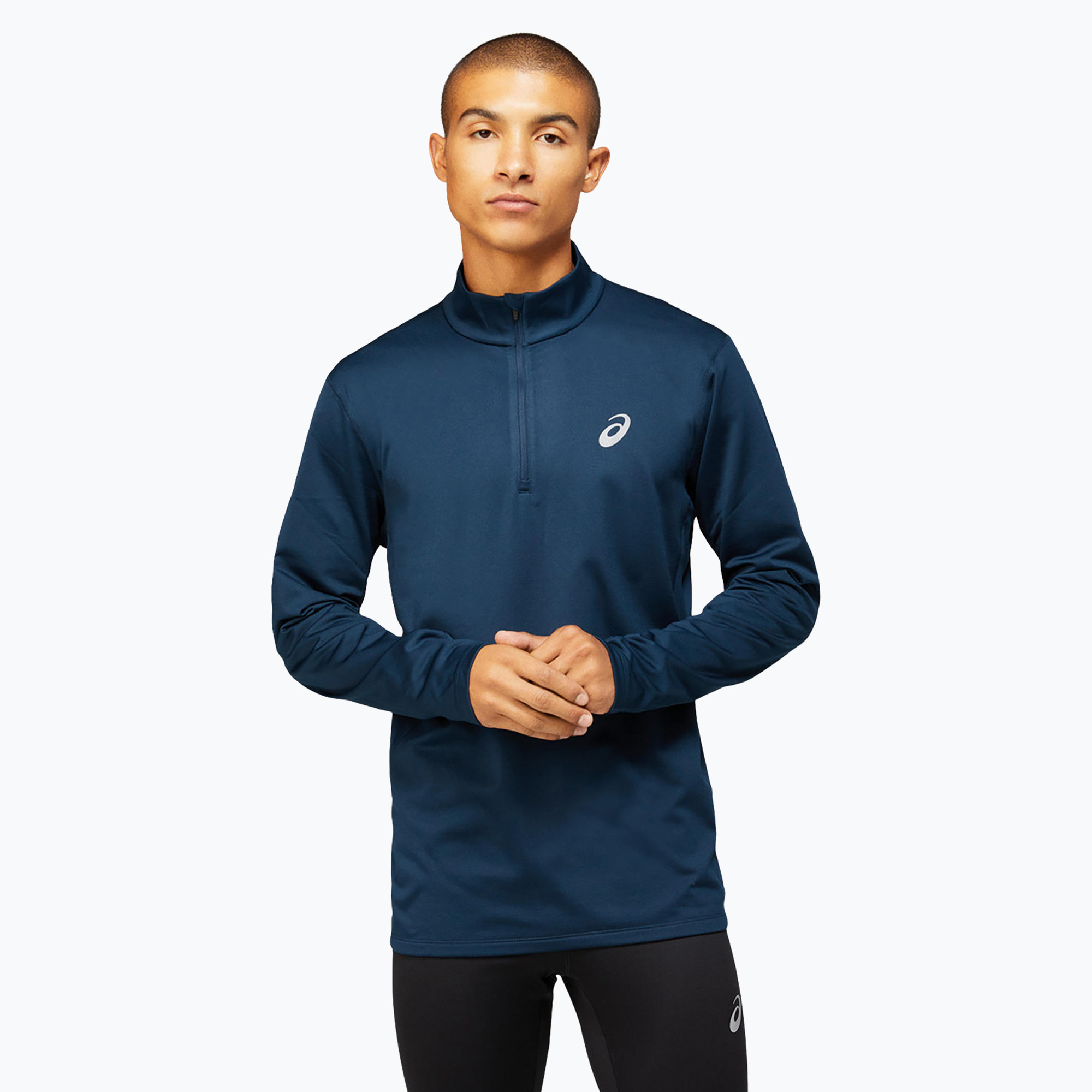 Bluza do biegania męska ASICS Core 1/2 Zip Winter Top french blue | WYSYŁKA W 24H | 30 DNI NA ZWROT