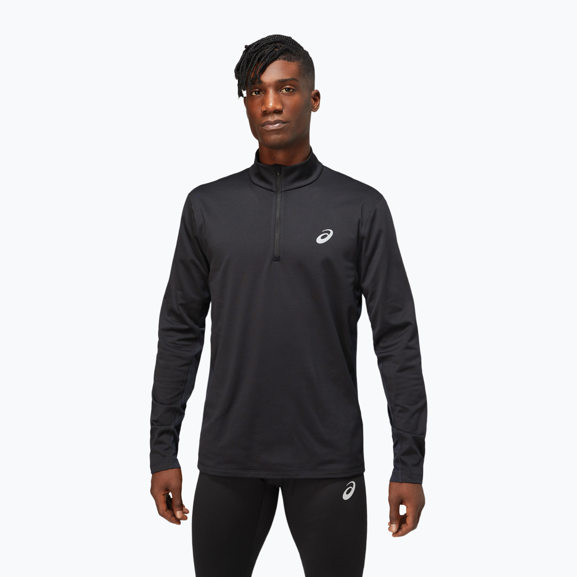 Bluza do biegania męska ASICS Core 1/2 Zip Winter Top performance black | WYSYŁKA W 24H | 30 DNI NA ZWROT