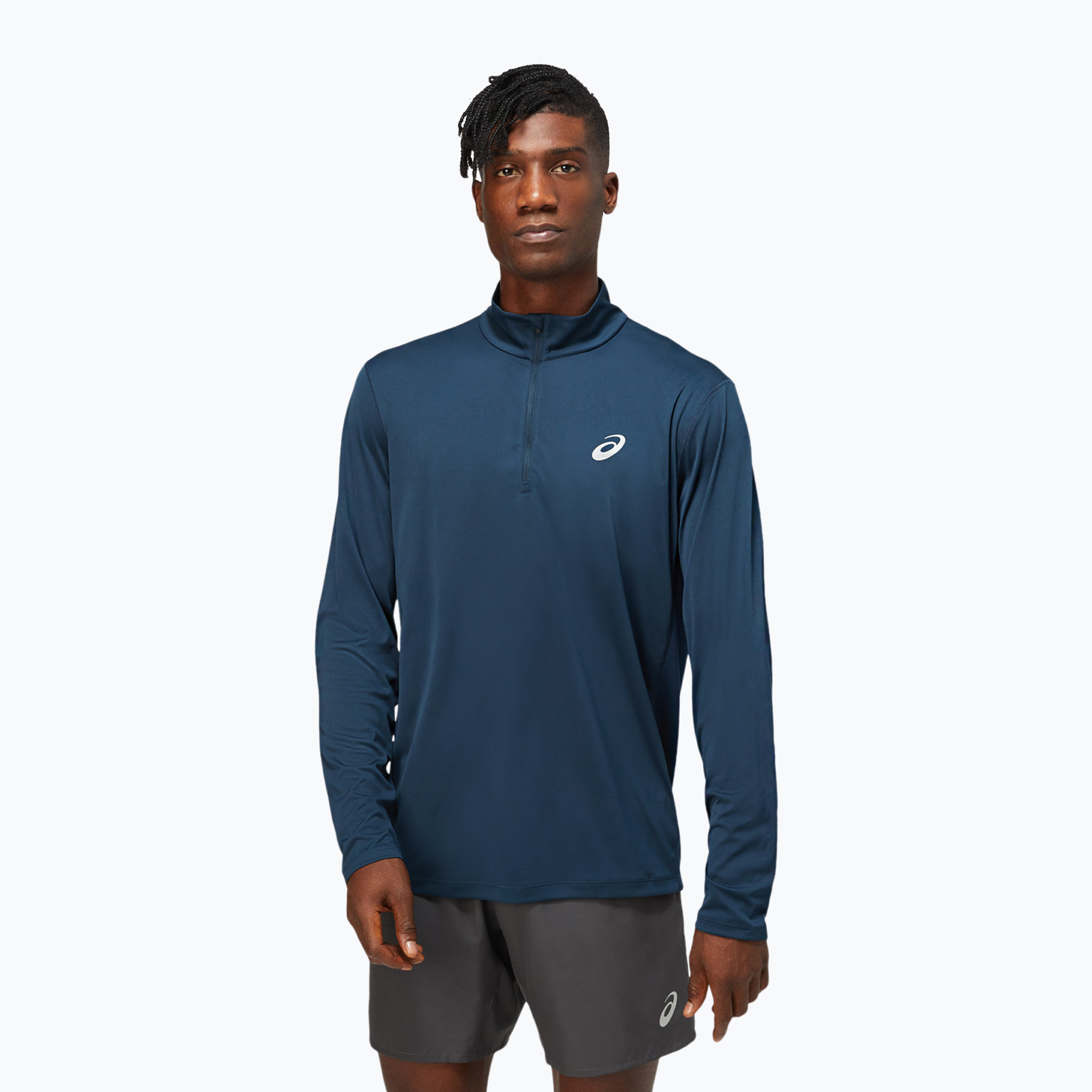 Longsleeve do biegania męski ASICS Core 1/2 Zip Top french blue | WYSYŁKA W 24H | 30 DNI NA ZWROT