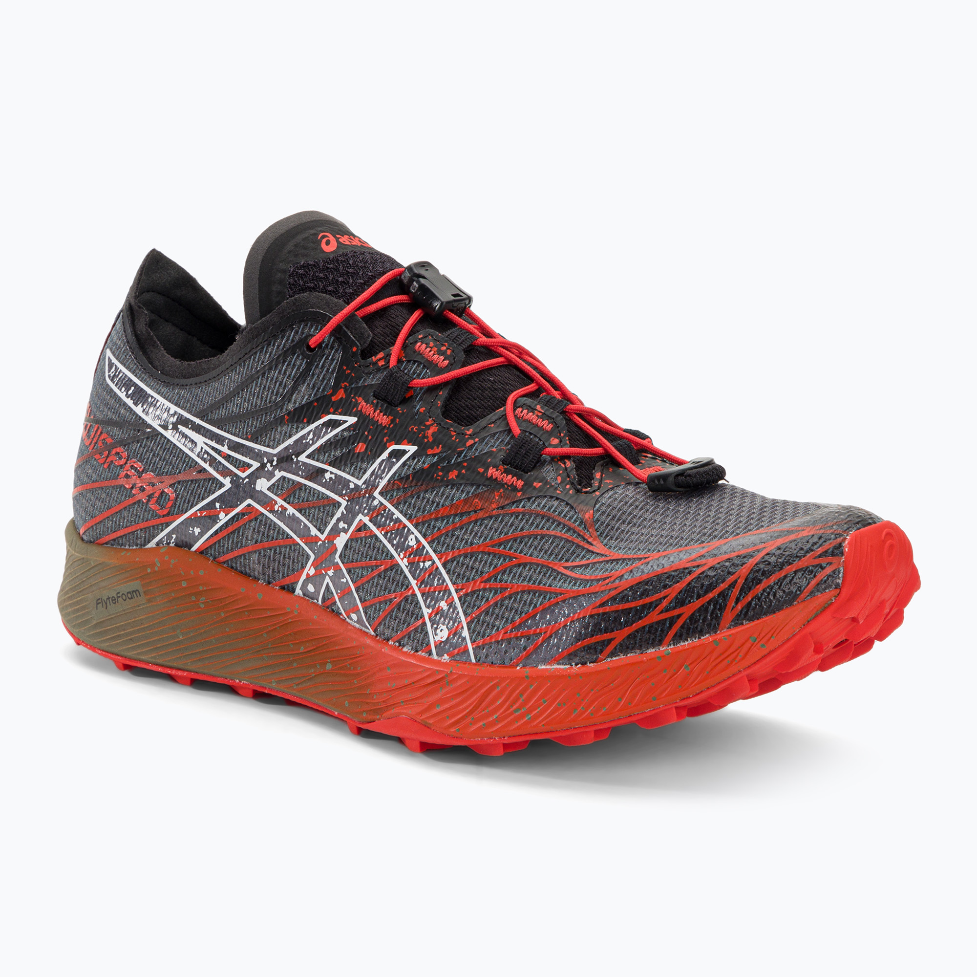 Buty do biegania męskie ASICS Fujispeed black/cherry tomato | WYSYŁKA W 24H | 30 DNI NA ZWROT