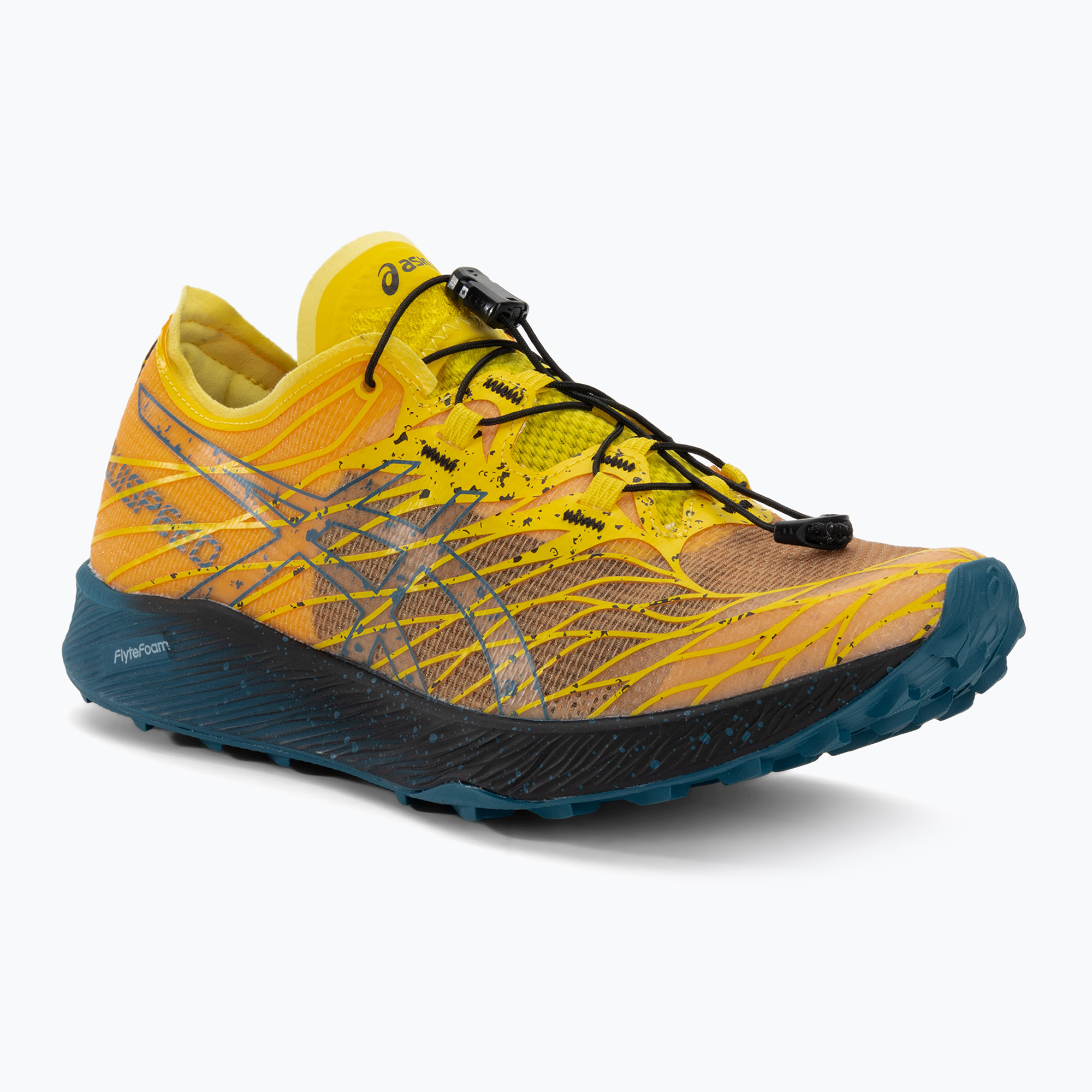 Buty do biegania męskie ASICS Fujispeed golden yellow/ink teal | WYSYŁKA W 24H | 30 DNI NA ZWROT