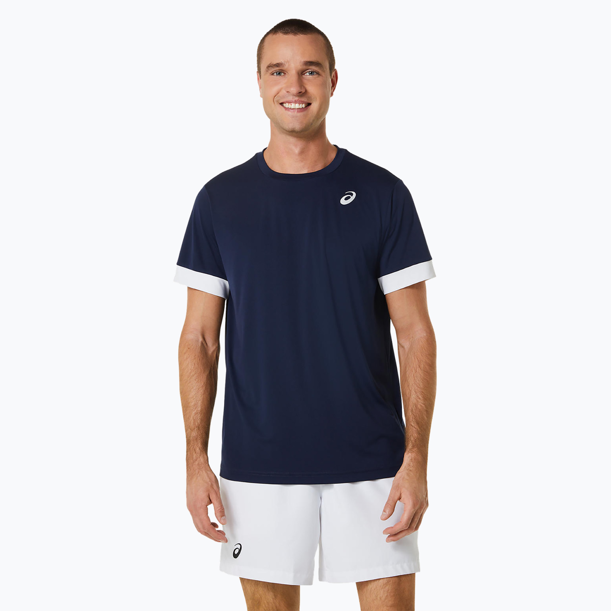 Koszulka tenisowa męska ASICS Court SS Top midnight/brilliant white | WYSYŁKA W 24H | 30 DNI NA ZWROT