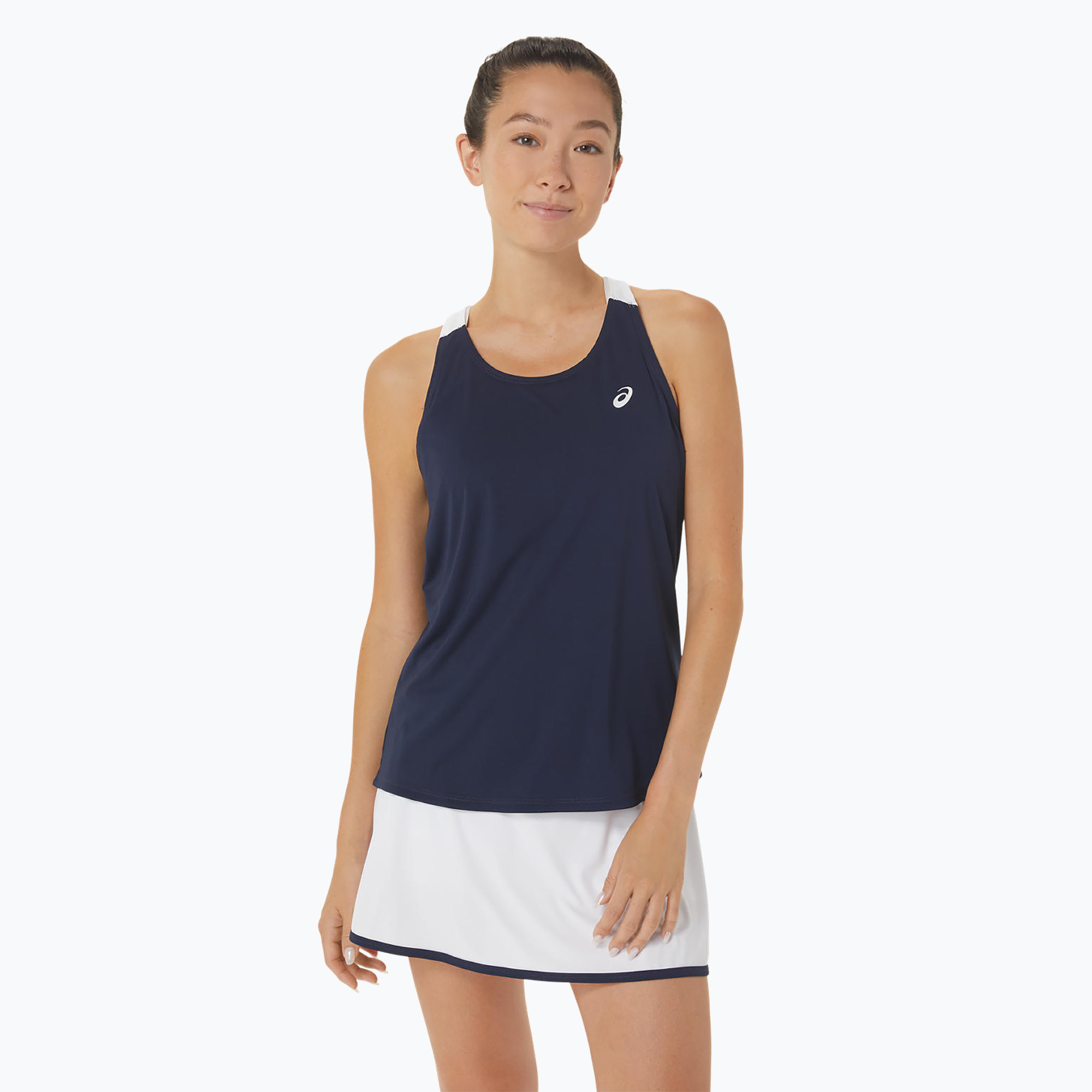 Tank top tenisowy damski ASICS Court Tank midnight/brilliant white | WYSYŁKA W 24H | 30 DNI NA ZWROT