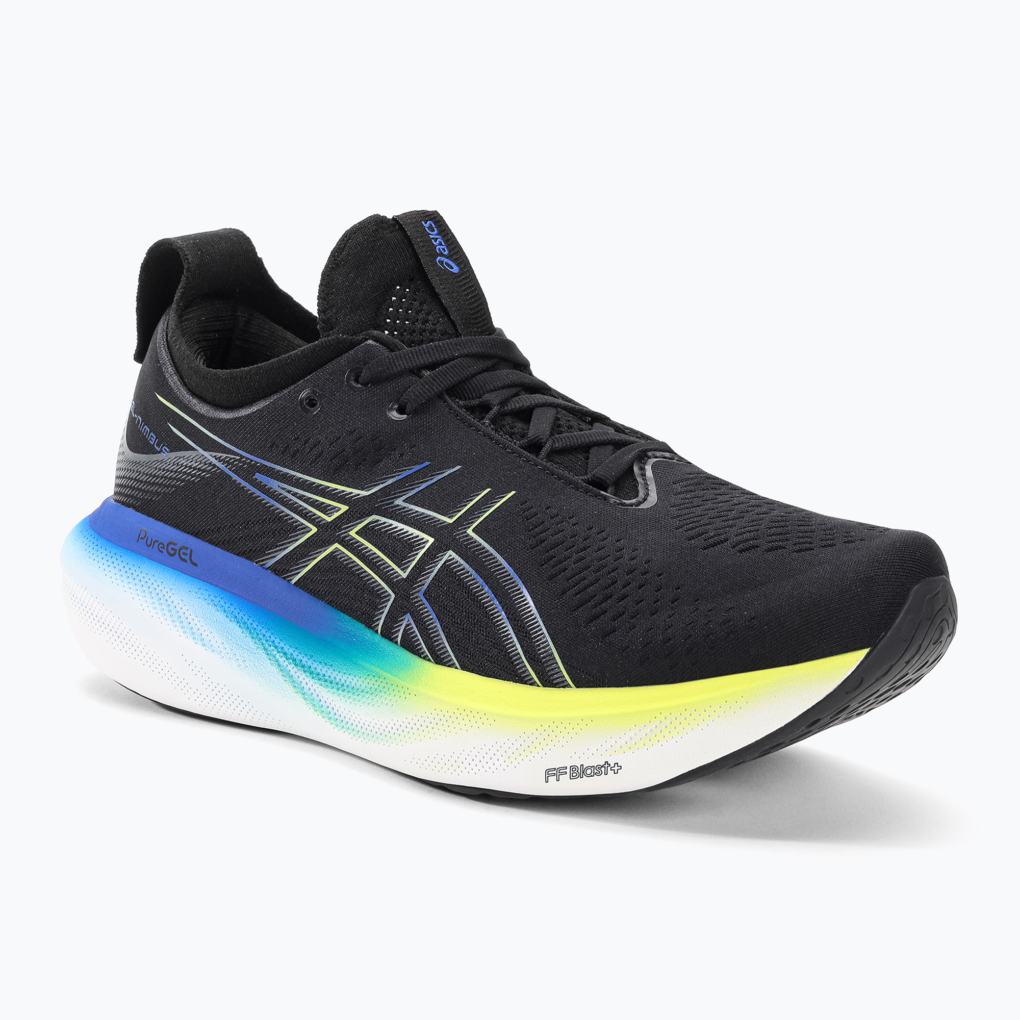 Buty do biegania męskie ASICS Gel-Nimbus 25 black/glow yellow | WYSYŁKA W 24H | 30 DNI NA ZWROT