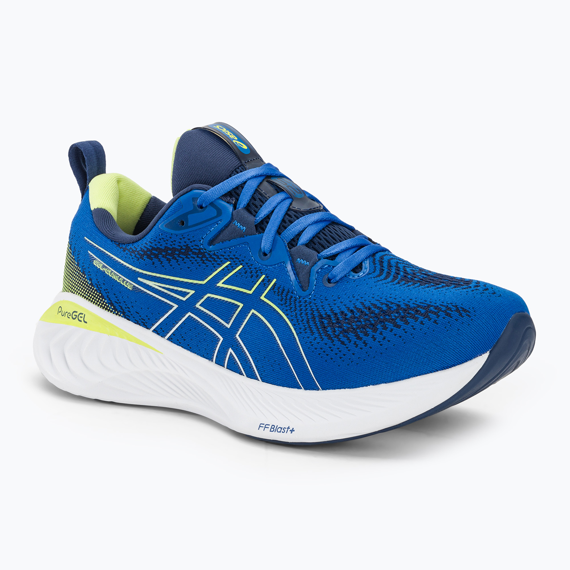 Buty do biegania męskie ASICS Gel-Cumulus 25 illusion blue/glow yellow | WYSYŁKA W 24H | 30 DNI NA ZWROT