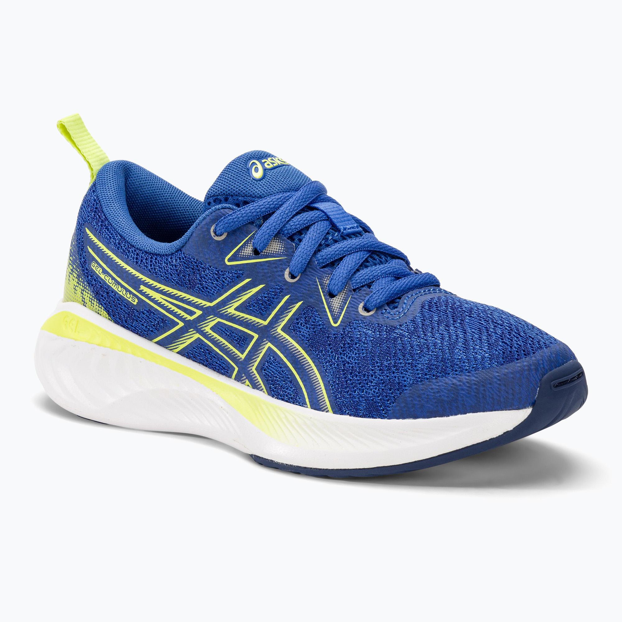 Buty do biegania dziecięce ASICS Gel-Cumulus 25 GS illusion blue/glow yellow | WYSYŁKA W 24H | 30 DNI NA ZWROT