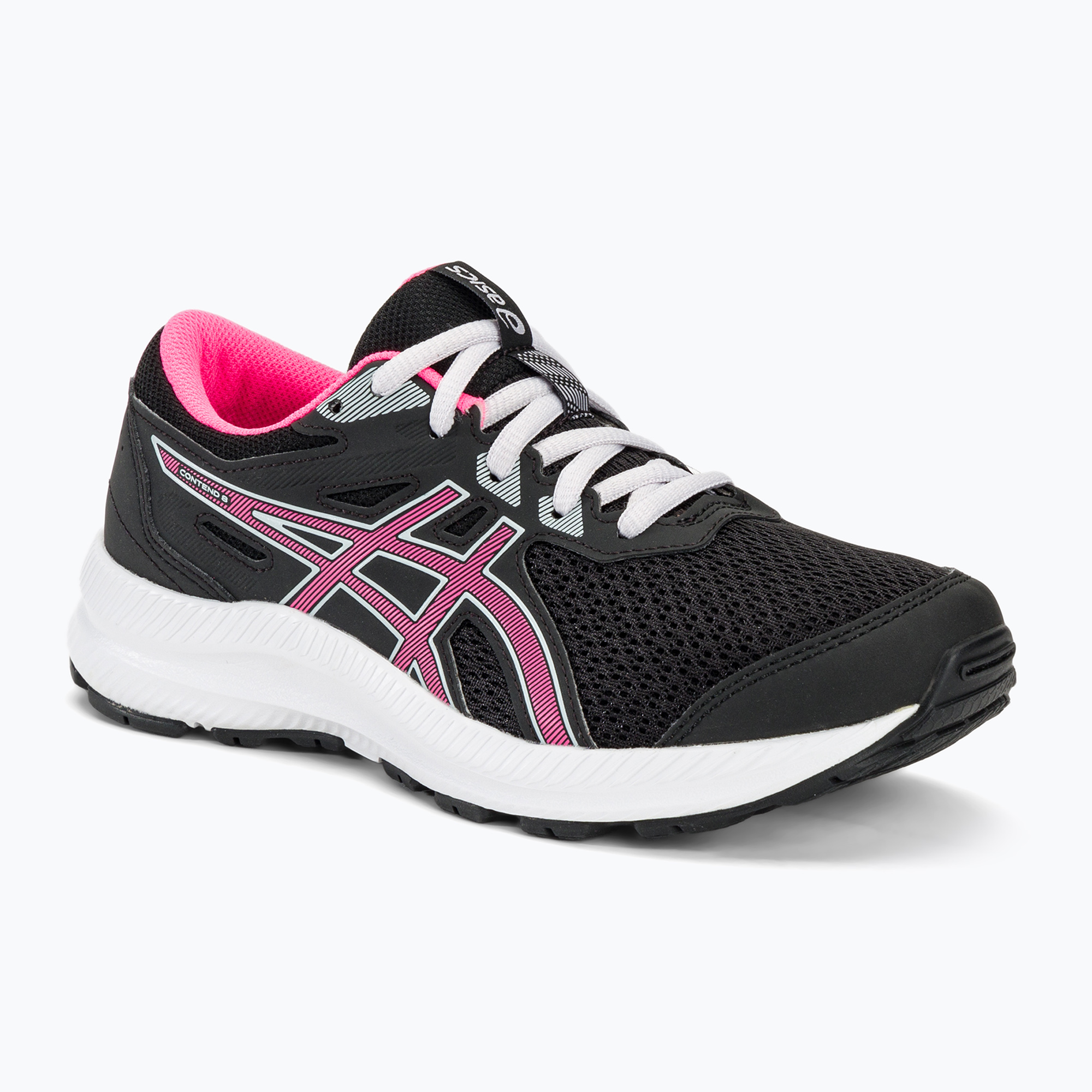 Buty do biegania dziecięce ASICS Contend 8 GS black/hot pink | WYSYŁKA W 24H | 30 DNI NA ZWROT