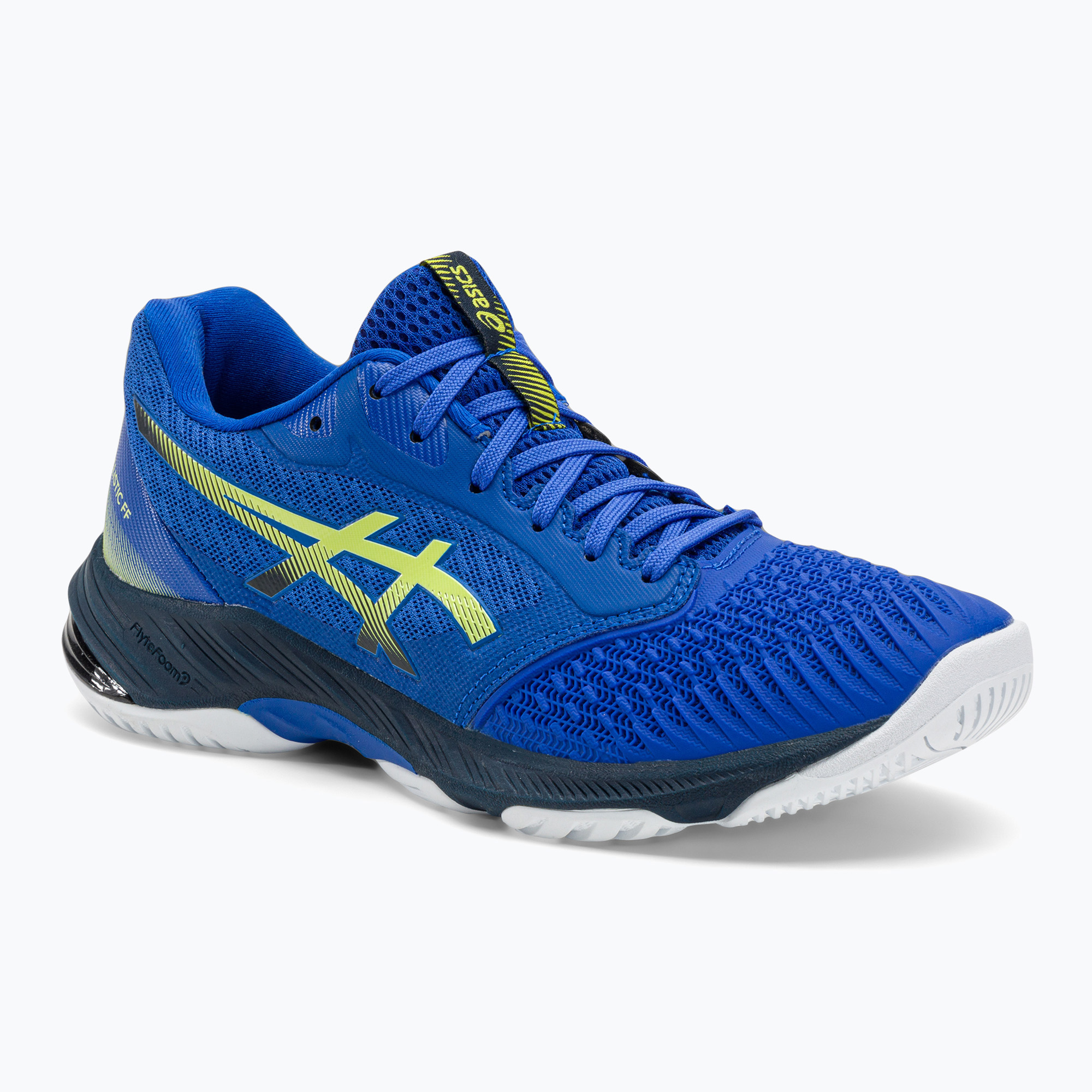 Buty męskie ASICS Netburner Ballistic FF 3 illusion blue/ glow yellow 