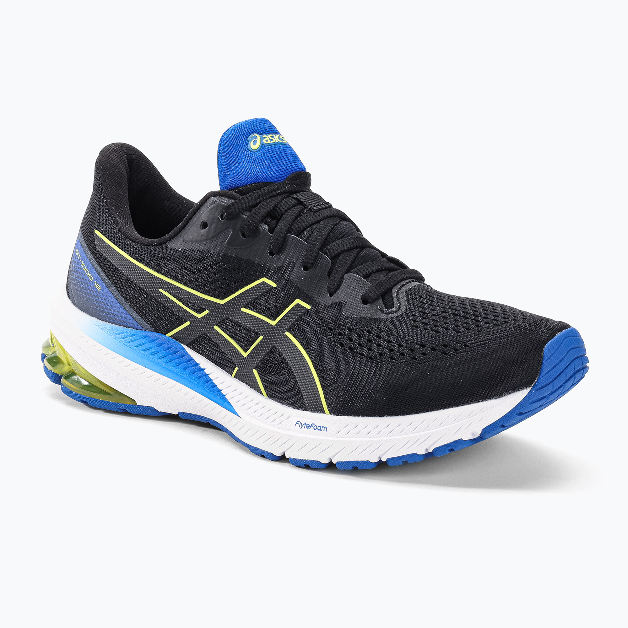 Buty do biegania męskie ASICS GT-1000 12 black/glow yellow | WYSYŁKA W 24H | 30 DNI NA ZWROT