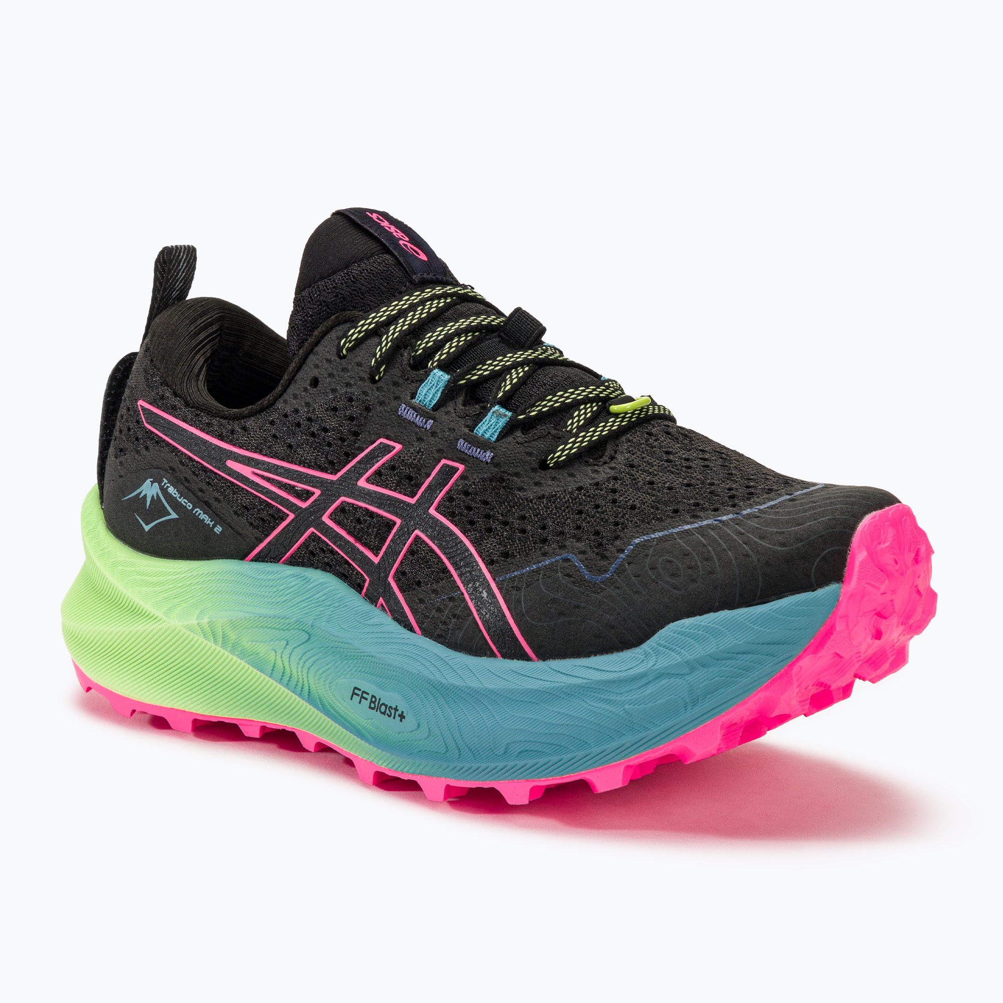 Buty do biegania damskie ASICS Trabuco Max 2 black/hot pink | WYSYŁKA W 24H | 30 DNI NA ZWROT