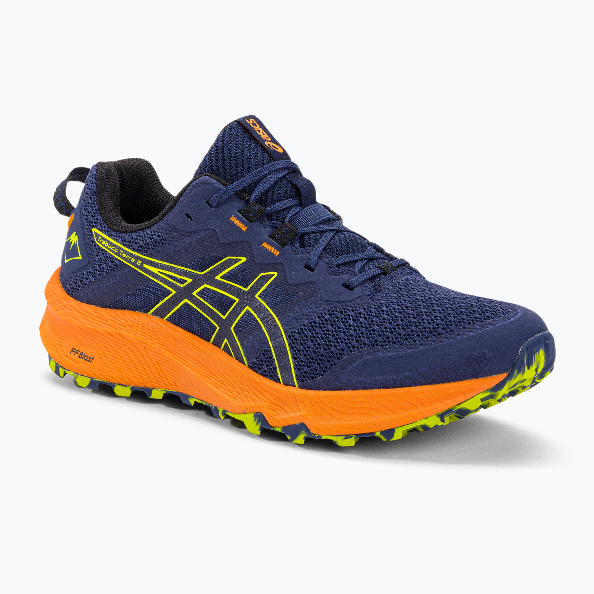 Buty do biegania męskie ASICS Trabuco Terra 2 deep ocean/neon lime | WYSYŁKA W 24H | 30 DNI NA ZWROT