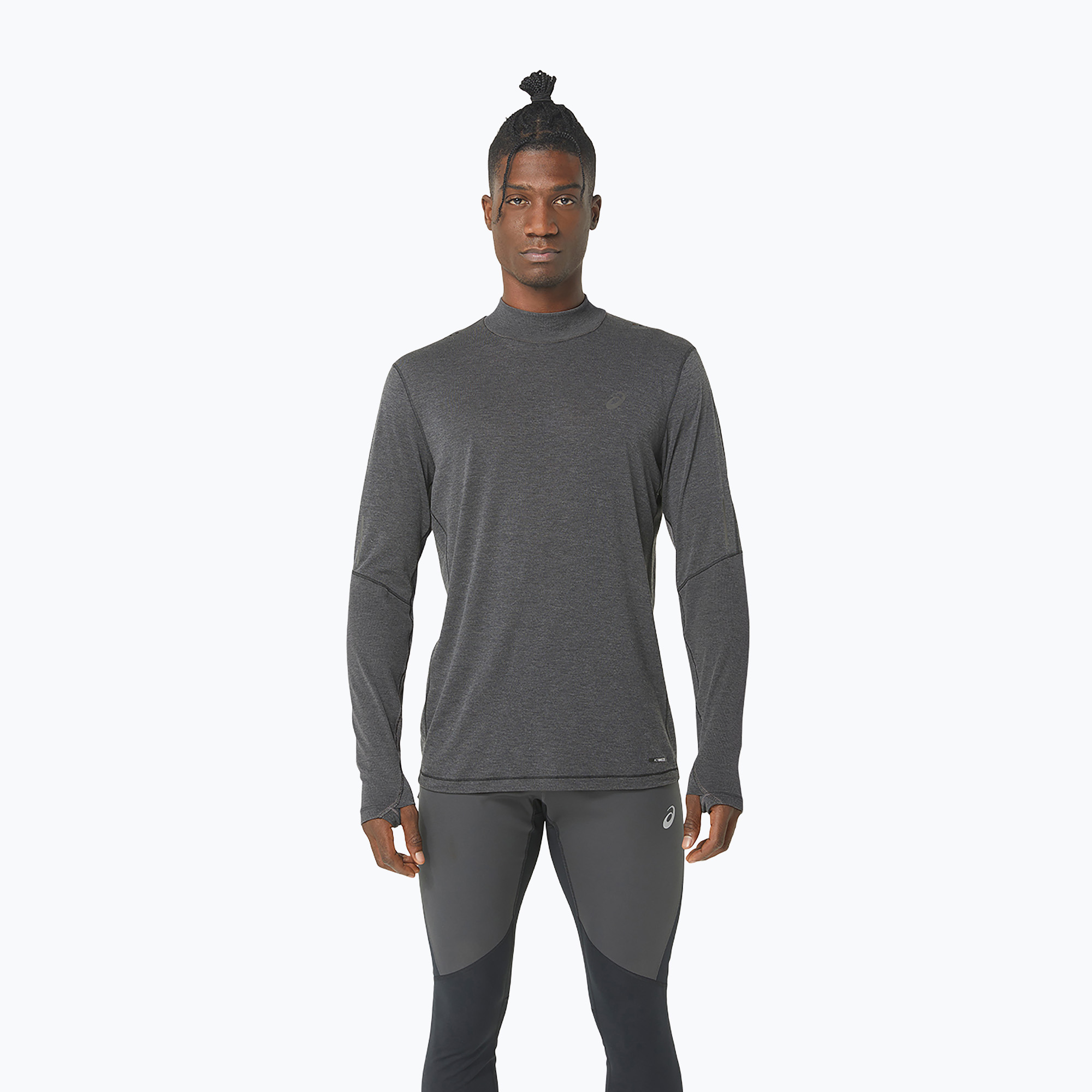 Longsleeve do biegania męski ASICS Metarun Mock Neck Top performance black | WYSYŁKA W 24H | 30 DNI NA ZWROT