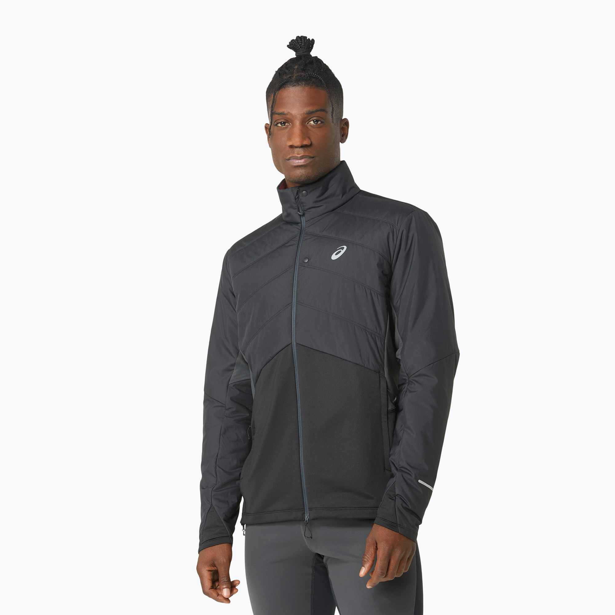 Kurtka do biegania męska ASICS Winter Run performance black/graphite grey | WYSYŁKA W 24H | 30 DNI NA ZWROT