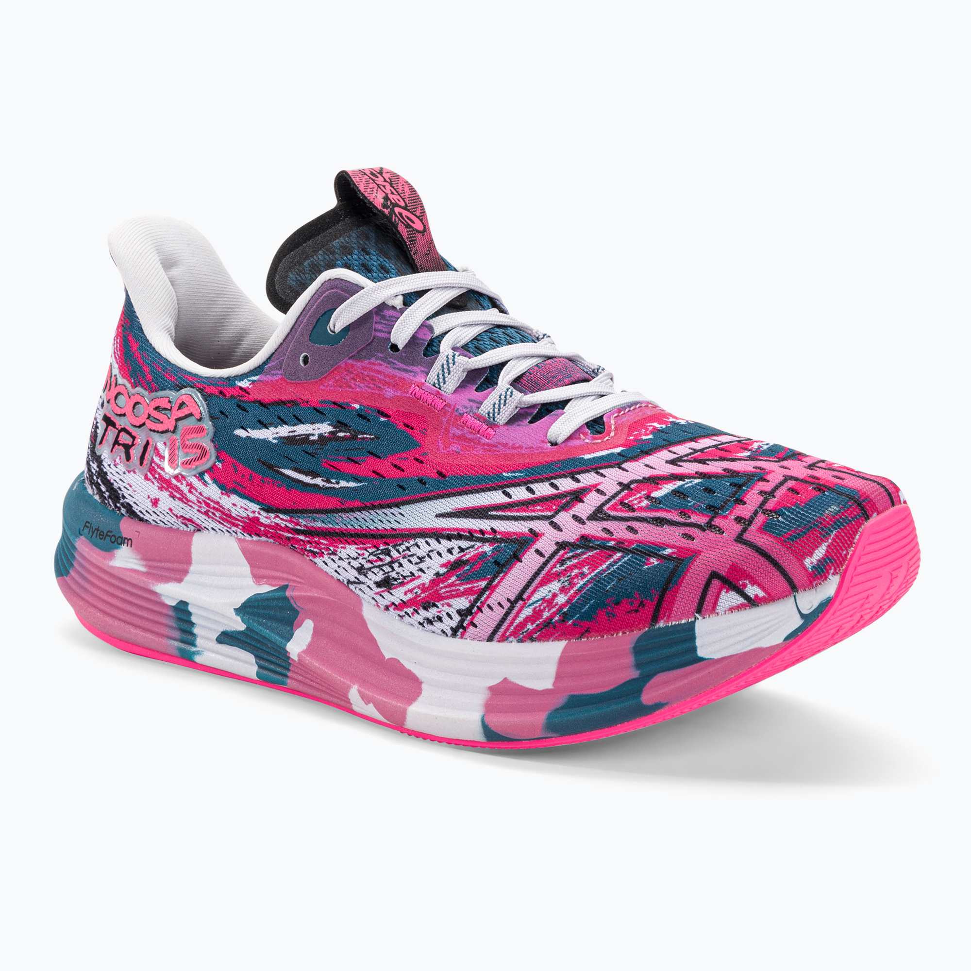 Buty do biegania damskie ASICS Noosa Tri 15 restful teal/hot pink | WYSYŁKA W 24H | 30 DNI NA ZWROT