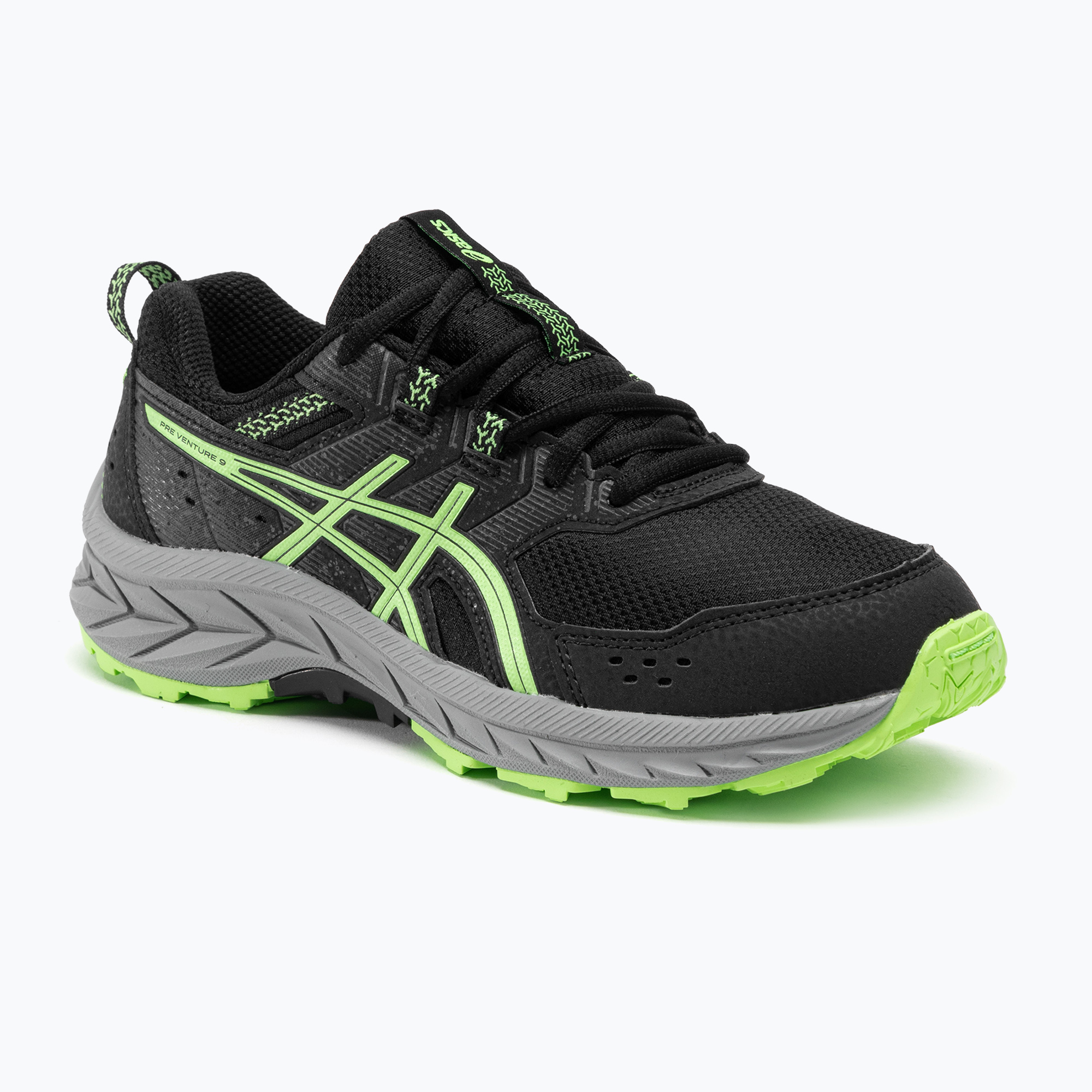 Buty do biegania dziecięce ASICS Gel-Venture 9 GS black/illuminate green | WYSYŁKA W 24H | 30 DNI NA ZWROT