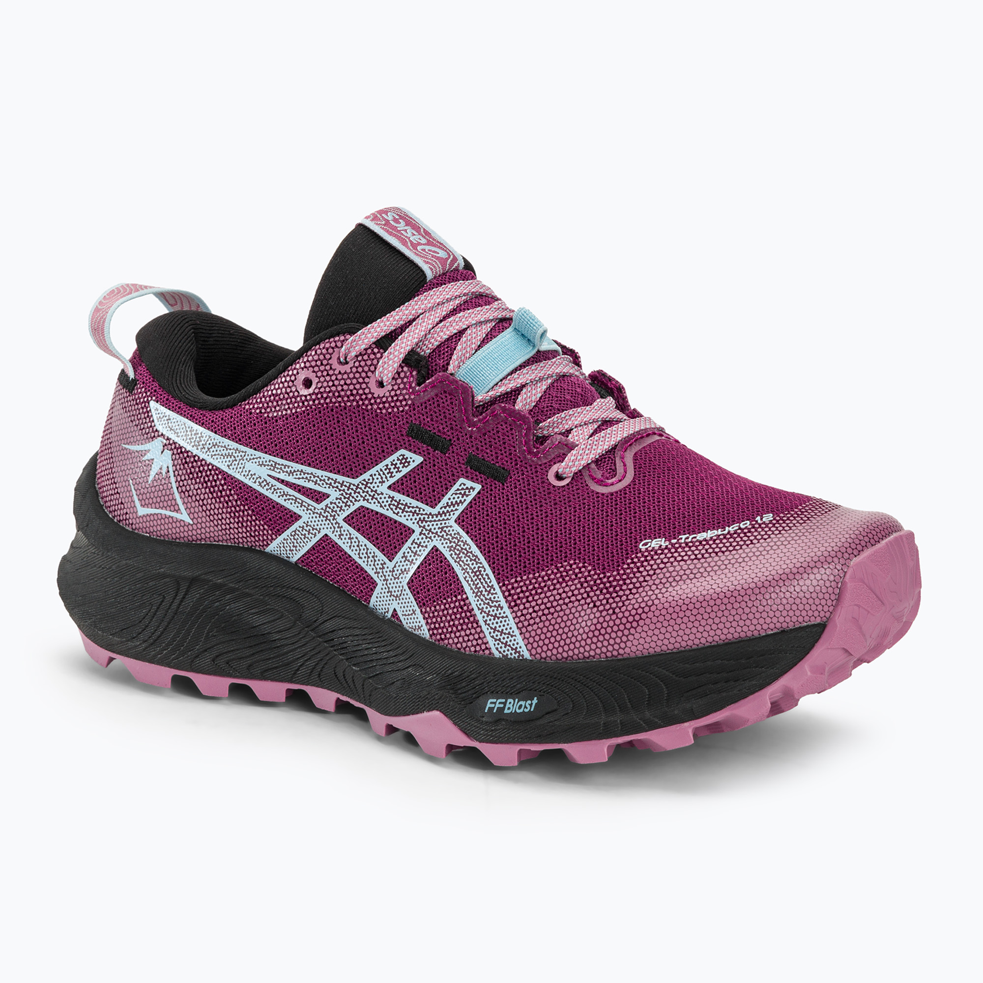 Buty do biegania damskie ASICS Gel-Trabuco 12 blackberry/light blue | WYSYŁKA W 24H | 30 DNI NA ZWROT