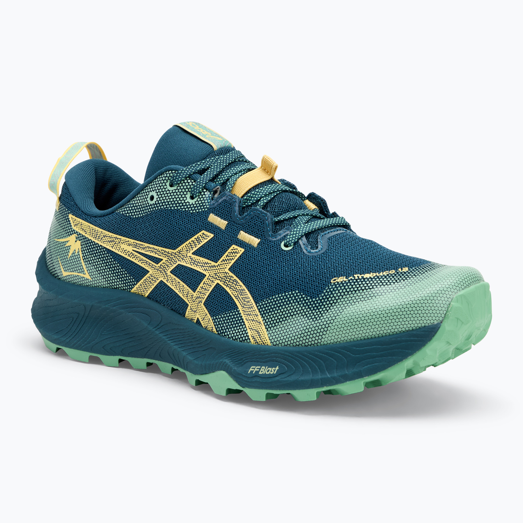 Buty do biegania męskie ASICS Gel-Trabuco 12 magnetic blue/faded yellow | WYSYŁKA W 24H | 30 DNI NA ZWROT