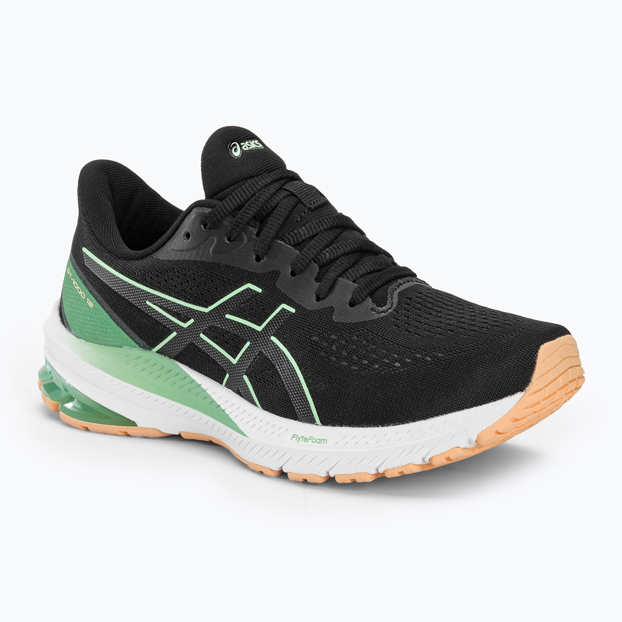 Buty do biegania damskie ASICS GT-1000 12 black/mint tint | WYSYŁKA W 24H | 30 DNI NA ZWROT