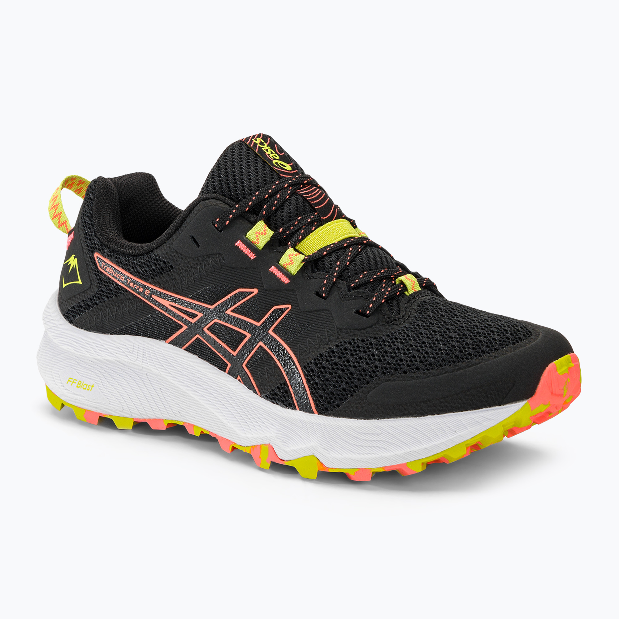 Buty do biegania damskie ASICS Trabuco Terra 2 black/sun coral | WYSYŁKA W 24H | 30 DNI NA ZWROT