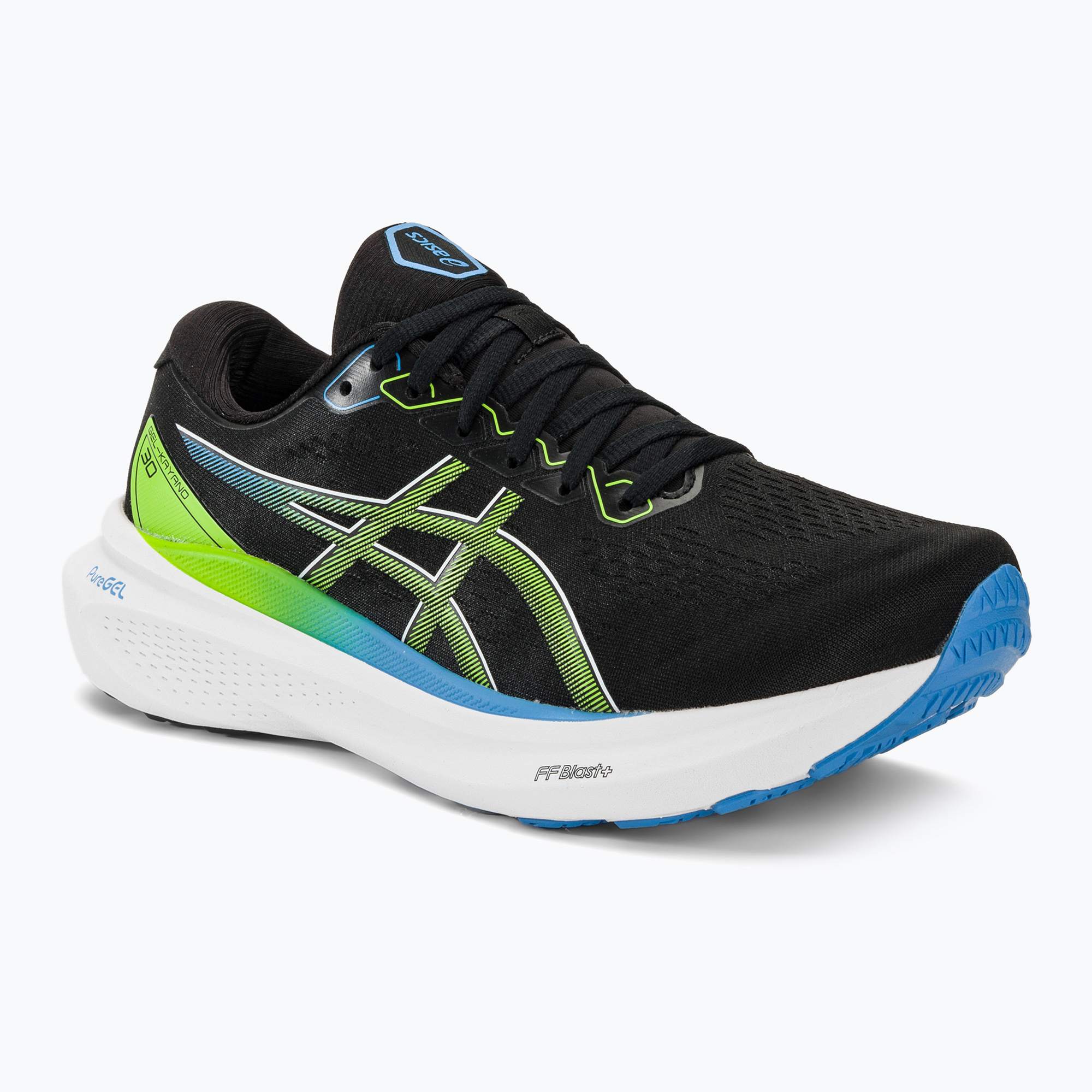 Buty do biegania męskie ASICS Gel-Kayano 30 black/electric lime | WYSYŁKA W 24H | 30 DNI NA ZWROT