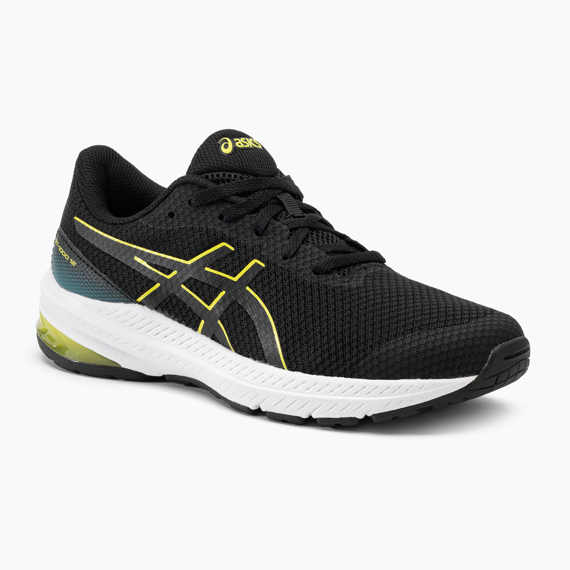 Buty do biegania dziecięce ASICS GT-1000 12 GS black/bright yellow | WYSYŁKA W 24H | 30 DNI NA ZWROT