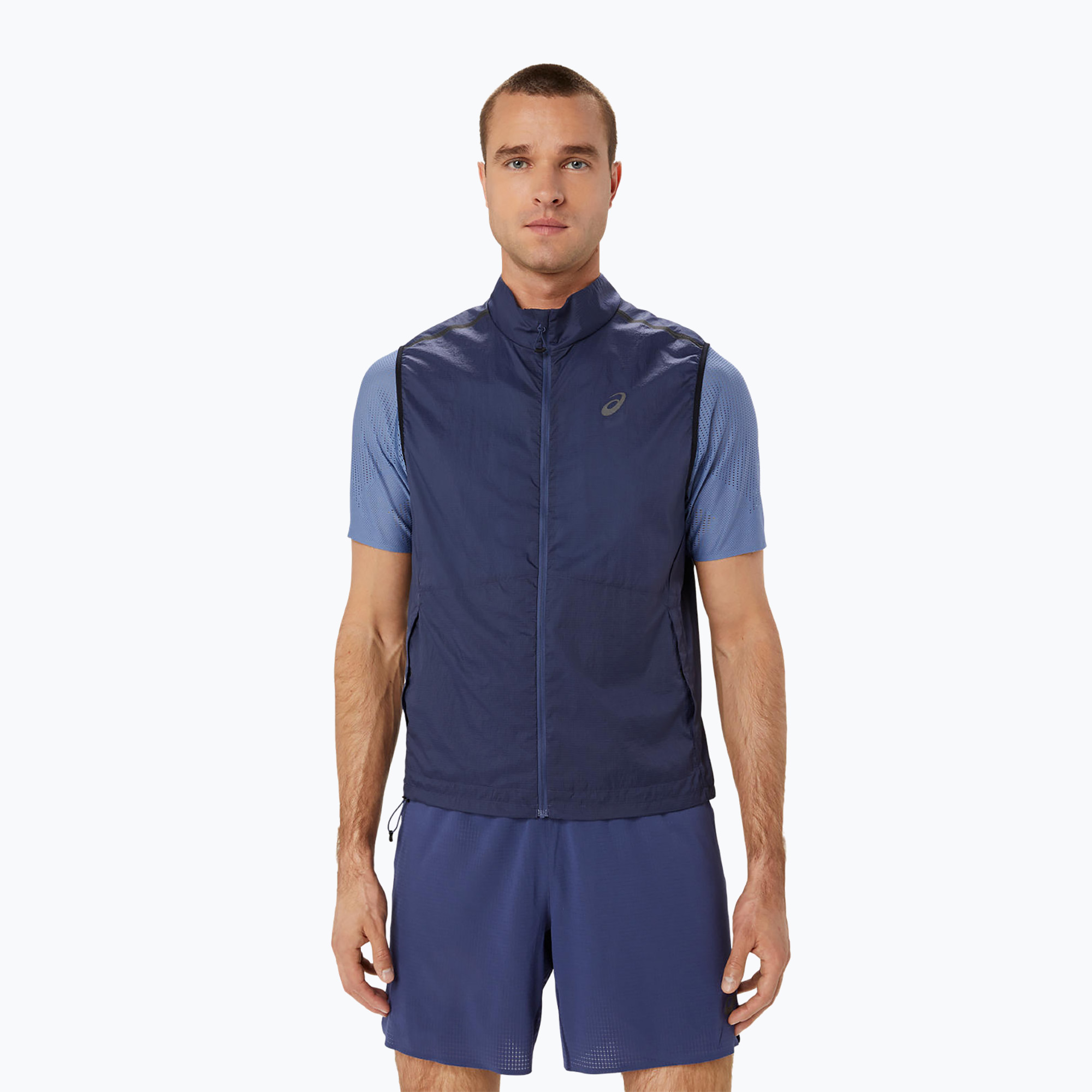 Bezrękawnik do biegania męski ASICS Metarun Packable Gilet thunder blue | WYSYŁKA W 24H | 30 DNI NA ZWROT