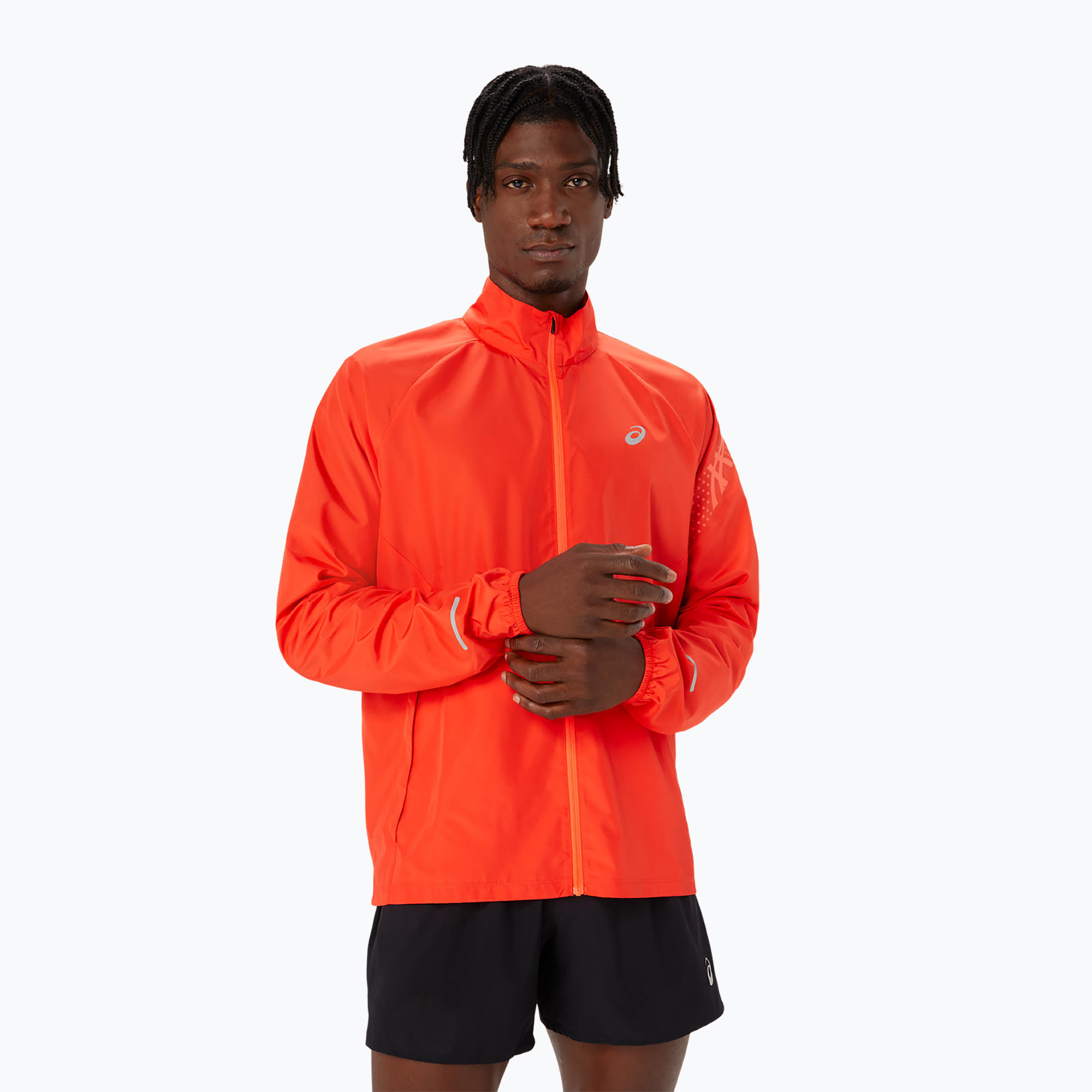 Kurtka do biegania męska ASICS Icon true red/sunrise red | WYSYŁKA W 24H | 30 DNI NA ZWROT