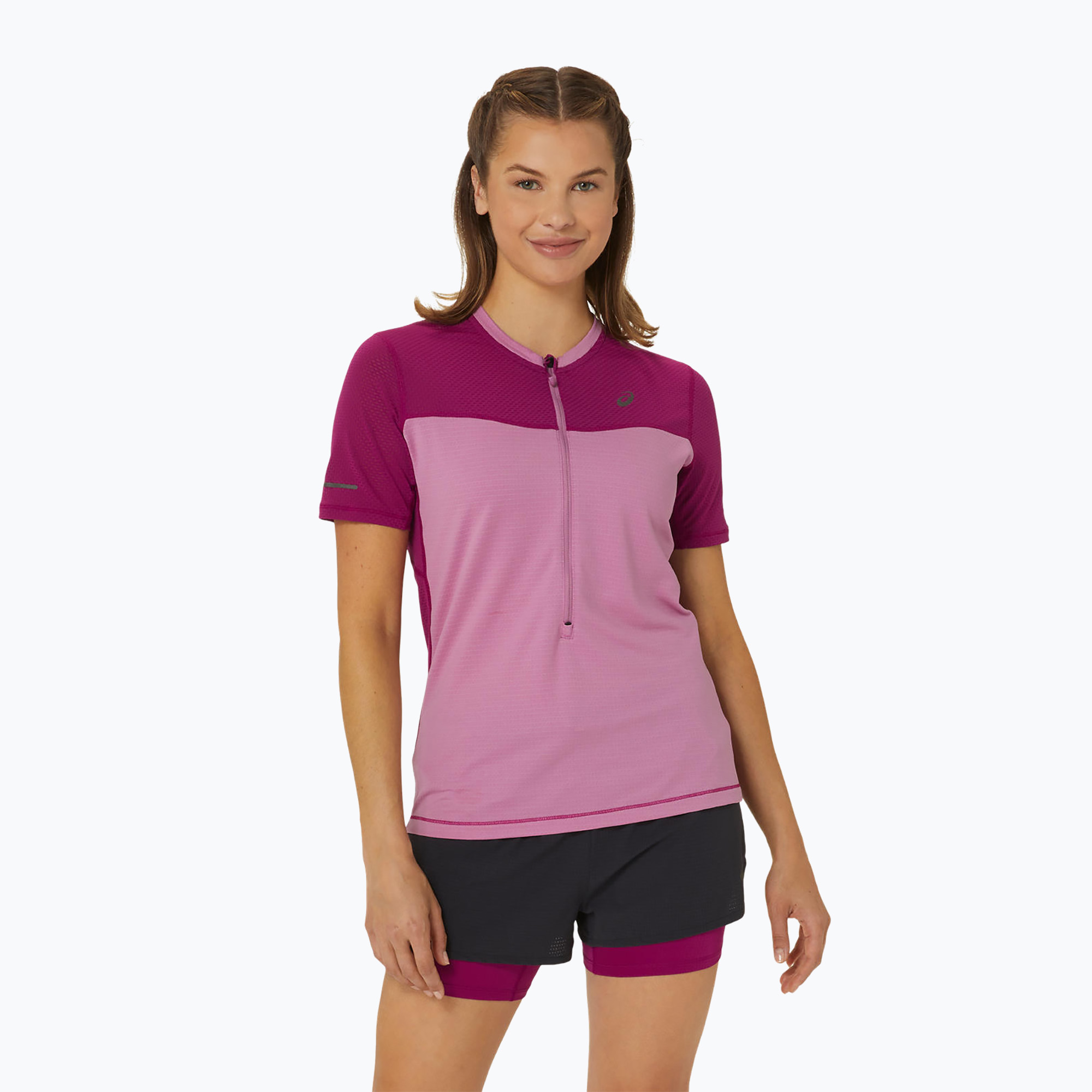 Koszulka do biegania damska ASICS Fuijtrail Top soft berry/blackberry | WYSYŁKA W 24H | 30 DNI NA ZWROT