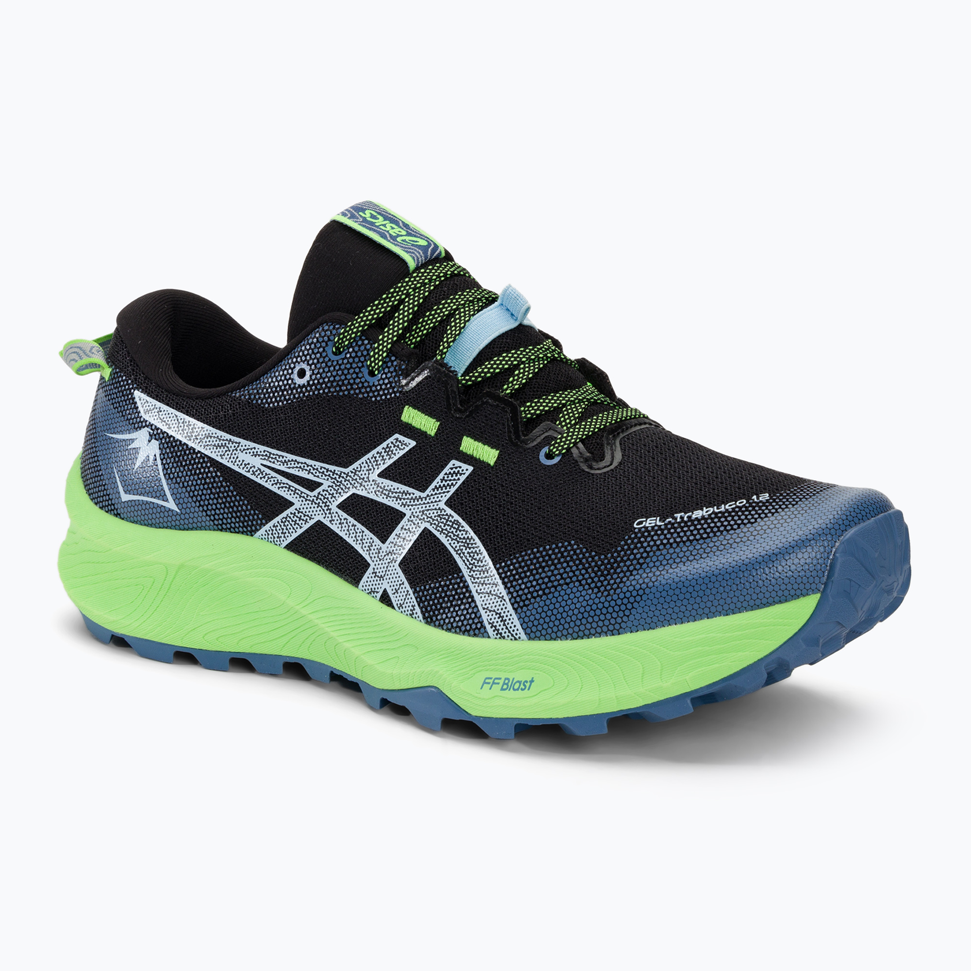 Buty do biegania męskie ASICS Gel-Trabuco 12 black/light blue | WYSYŁKA W 24H | 30 DNI NA ZWROT