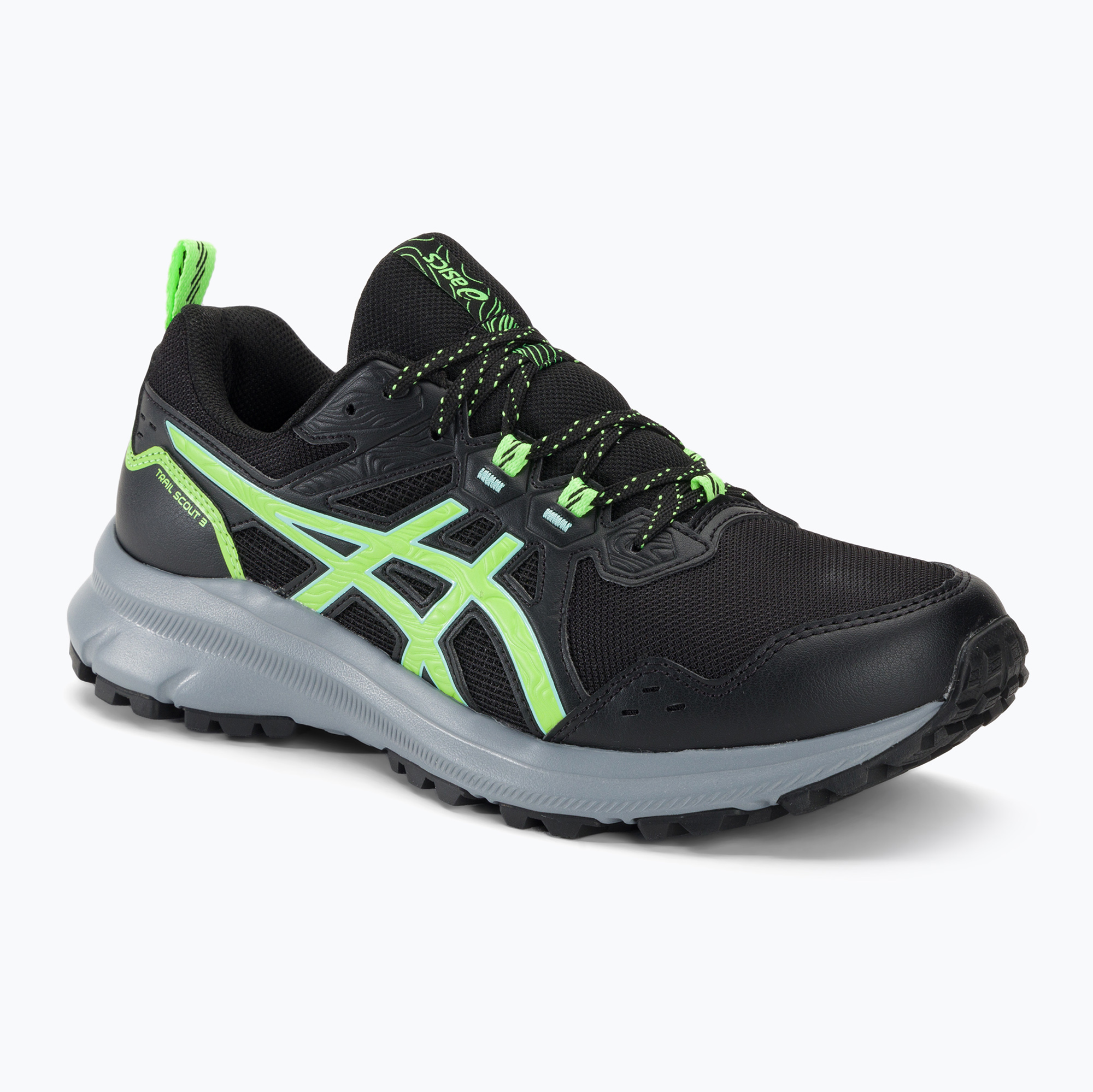 Buty do biegania męskie ASICS Trail Scout 3 black/illuminate green | WYSYŁKA W 24H | 30 DNI NA ZWROT