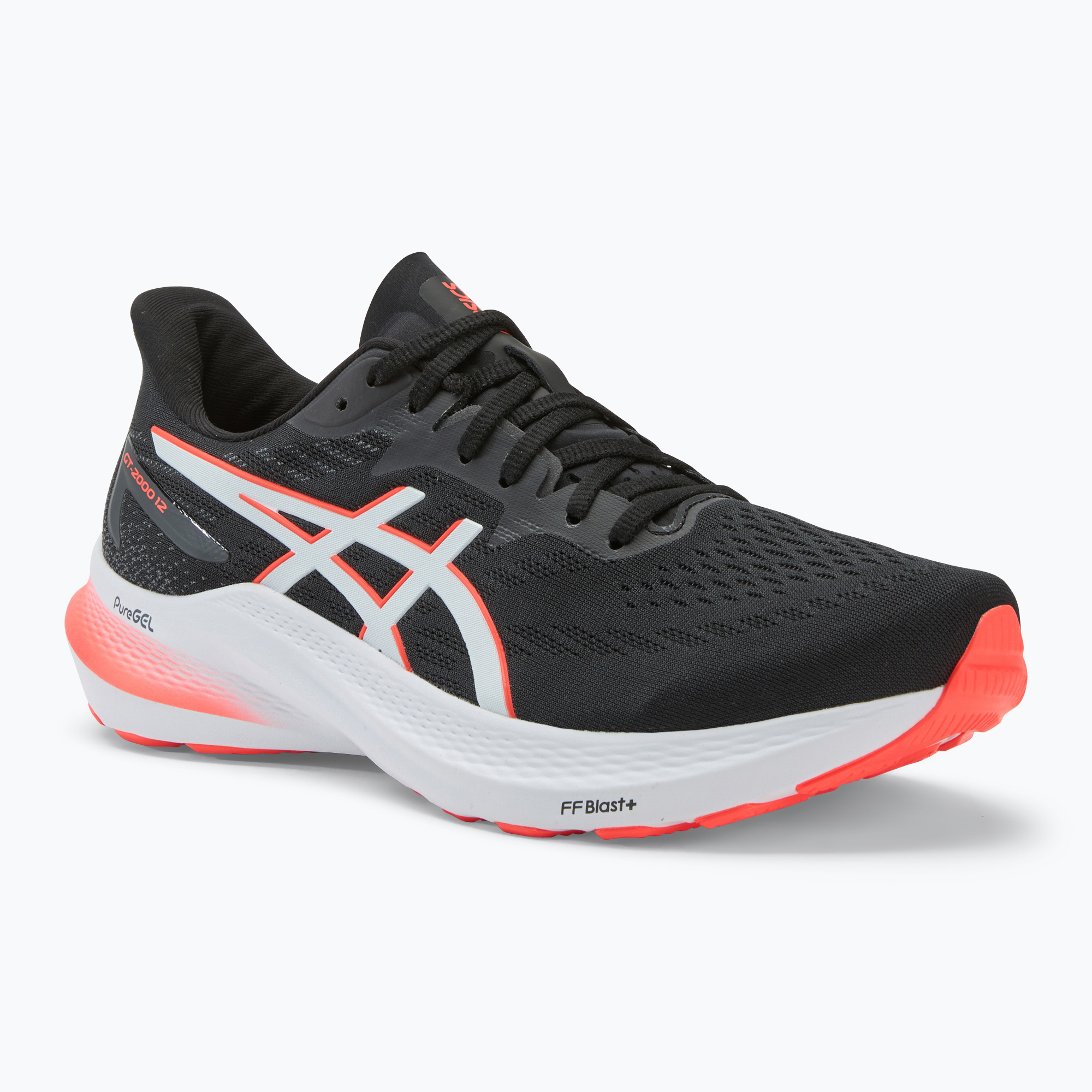 Buty do biegania męskie ASICS GT-2000 12 black/sunrise red | WYSYŁKA W 24H | 30 DNI NA ZWROT