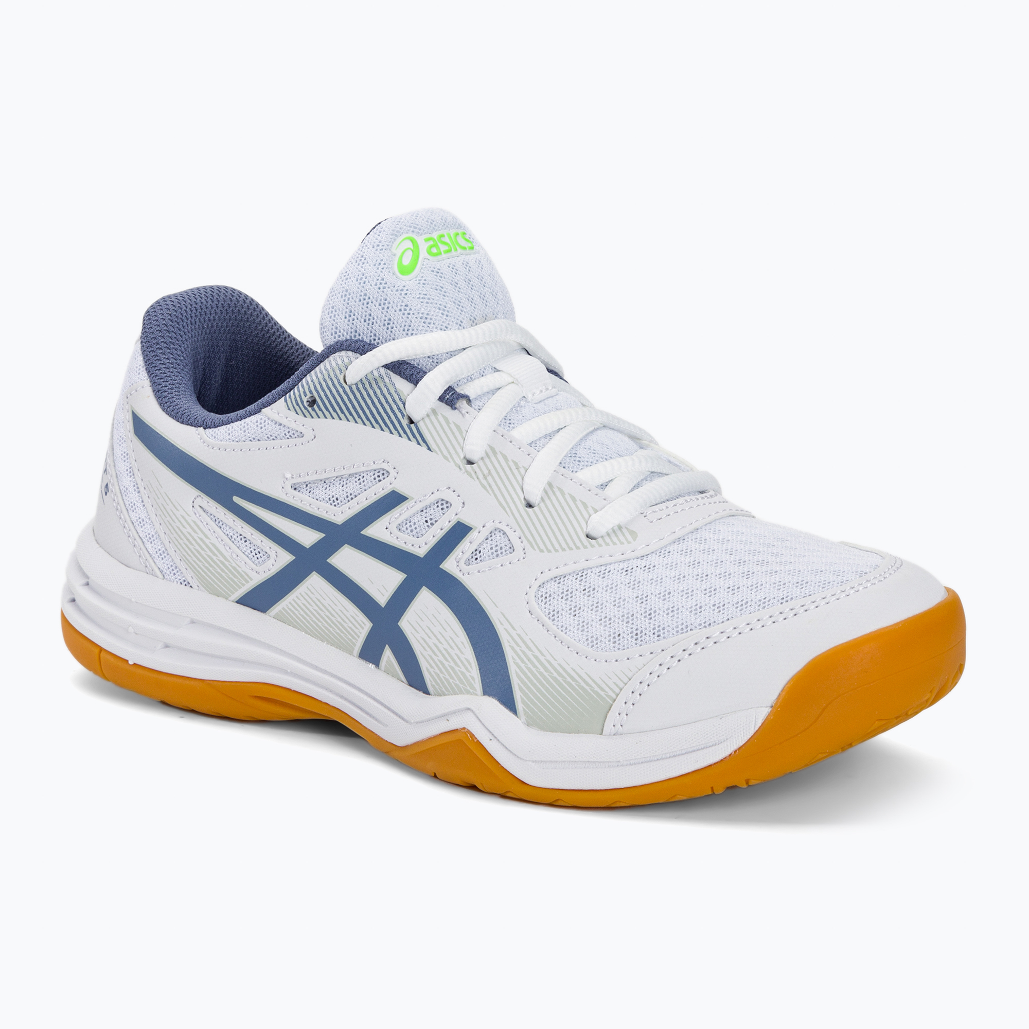 Buty do squasha dziecięce ASICS Upcourt 5 GS white/denim blue | WYSYŁKA W 24H | 30 DNI NA ZWROT