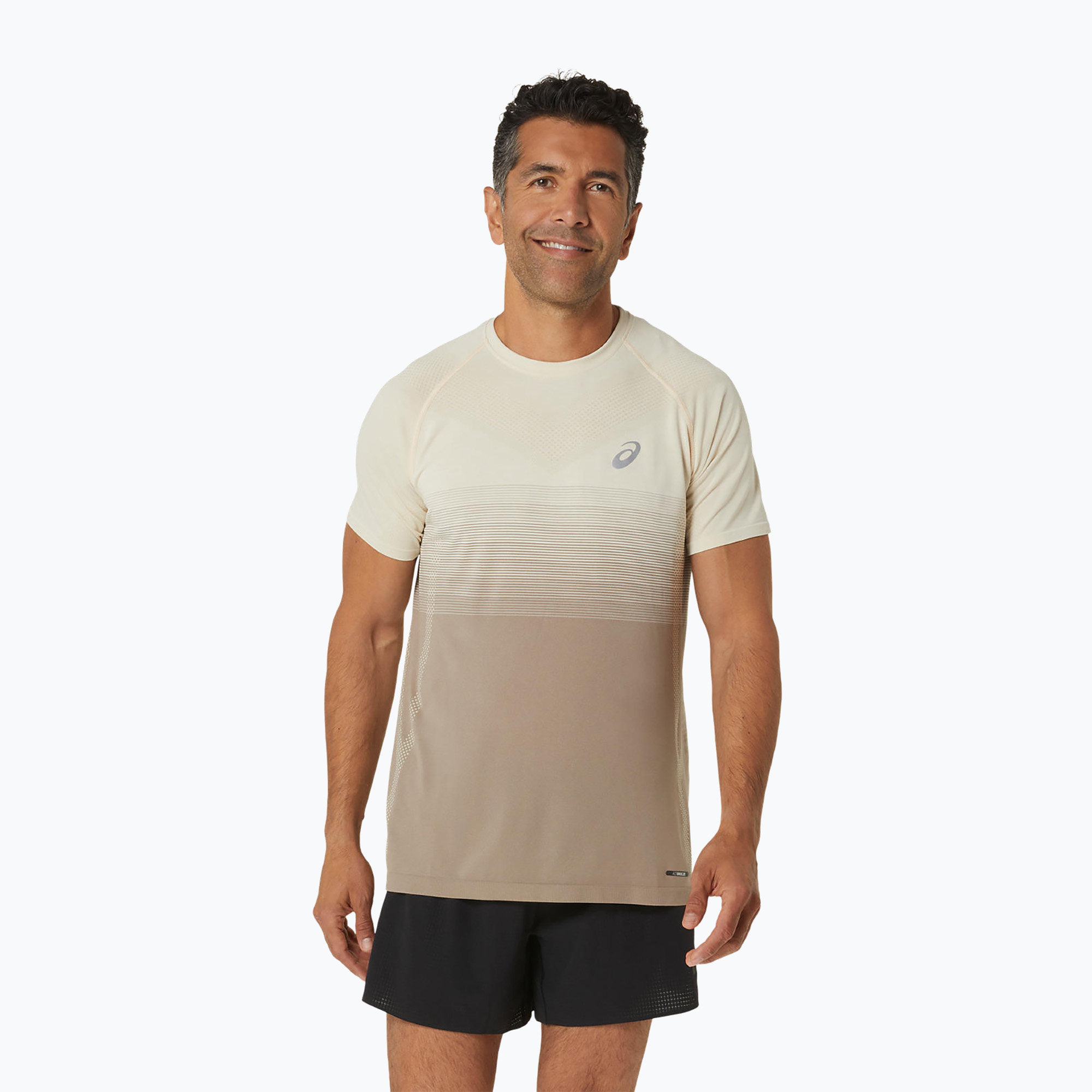 Koszulka do biegania męska ASICS Seamless oatmeal/moonrock | WYSYŁKA W 24H | 30 DNI NA ZWROT