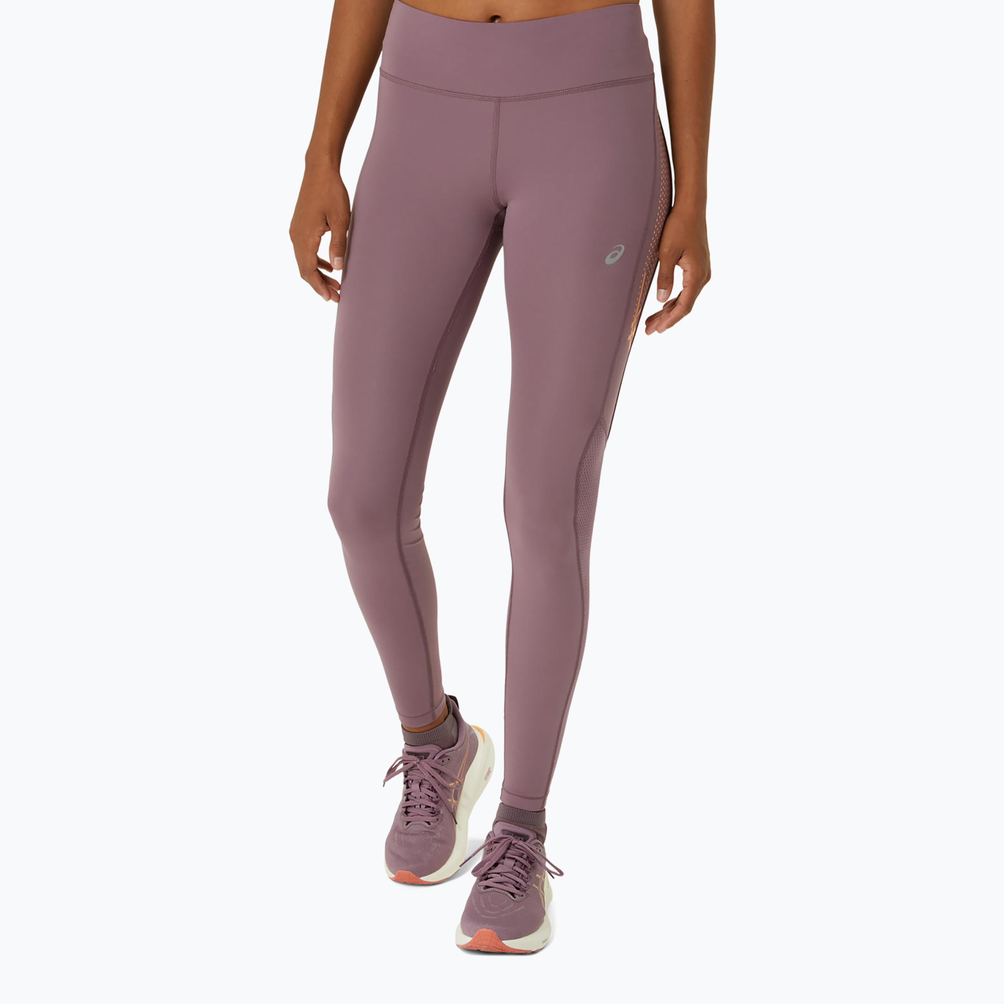 Legginsy do biegania damskie ASICS Icon dusty mauve / faded orange | WYSYŁKA W 24H | 30 DNI NA ZWROT