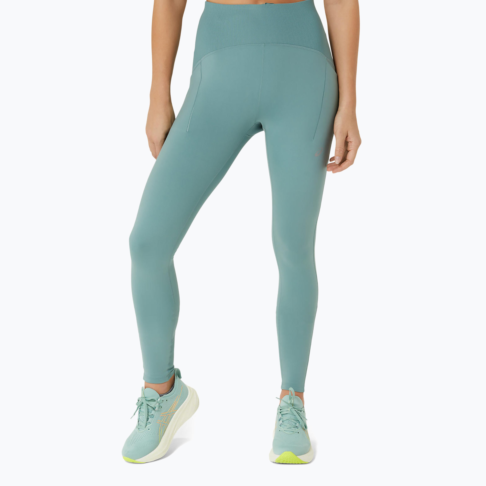 Legginsy do biegania damskie ASICS Road Winter High Waist celadon | WYSYŁKA W 24H | 30 DNI NA ZWROT