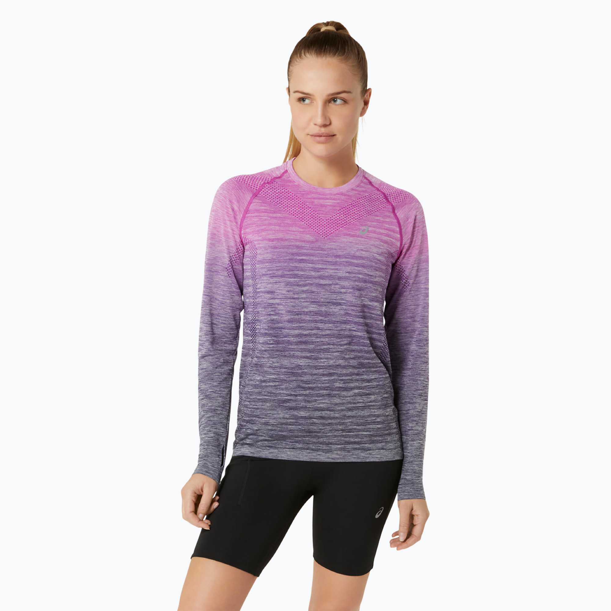 Longsleeve do biegania damski ASICS Seamless bold magenta/blue expanse | WYSYŁKA W 24H | 30 DNI NA ZWROT