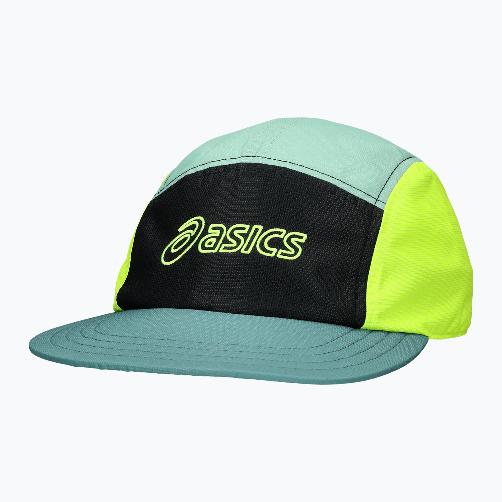 Czapka z daszkiem ASICS 5 Panel celadon/safety yellow | WYSYŁKA W 24H | 30 DNI NA ZWROT