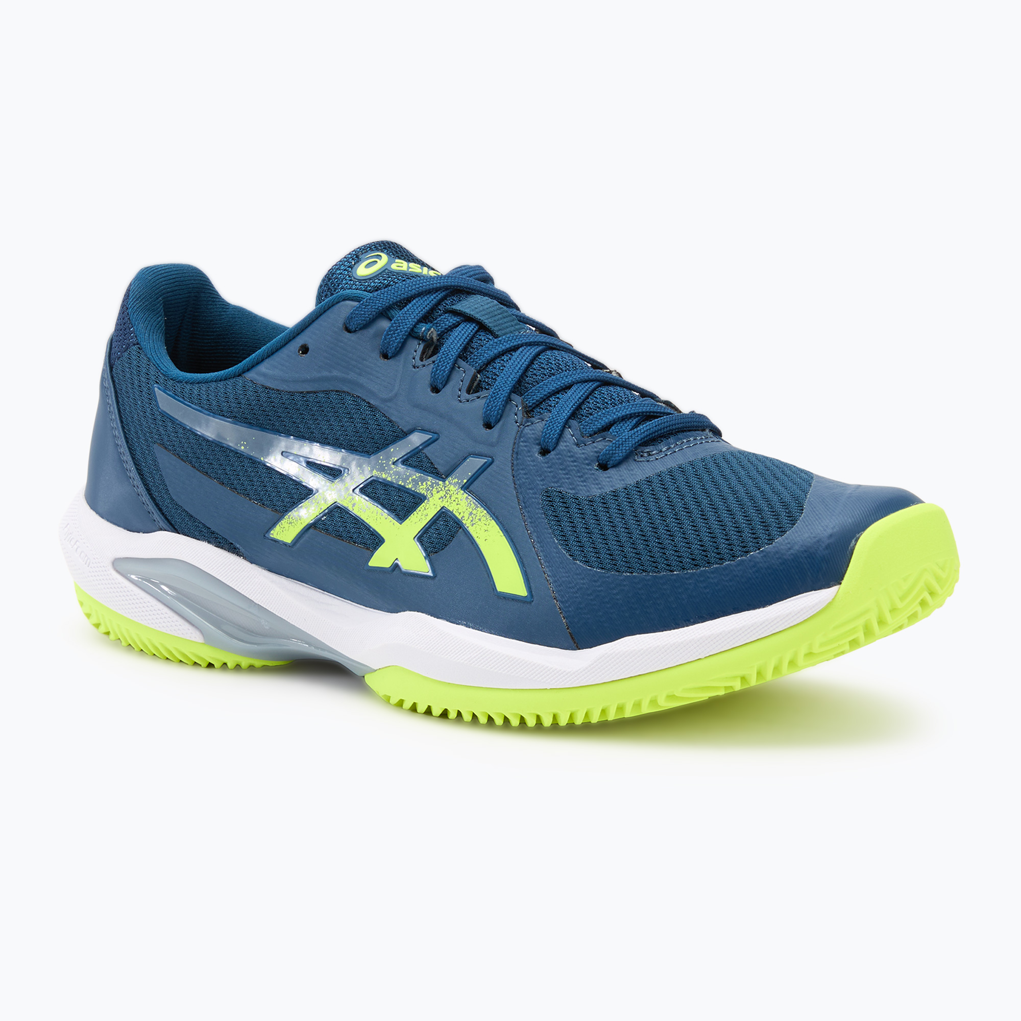 Buty do tenisa męskie ASICS Solution Swift FF 2 Clay mako blue/ safety yellow | WYSYŁKA W 24H | 30 DNI NA ZWROT