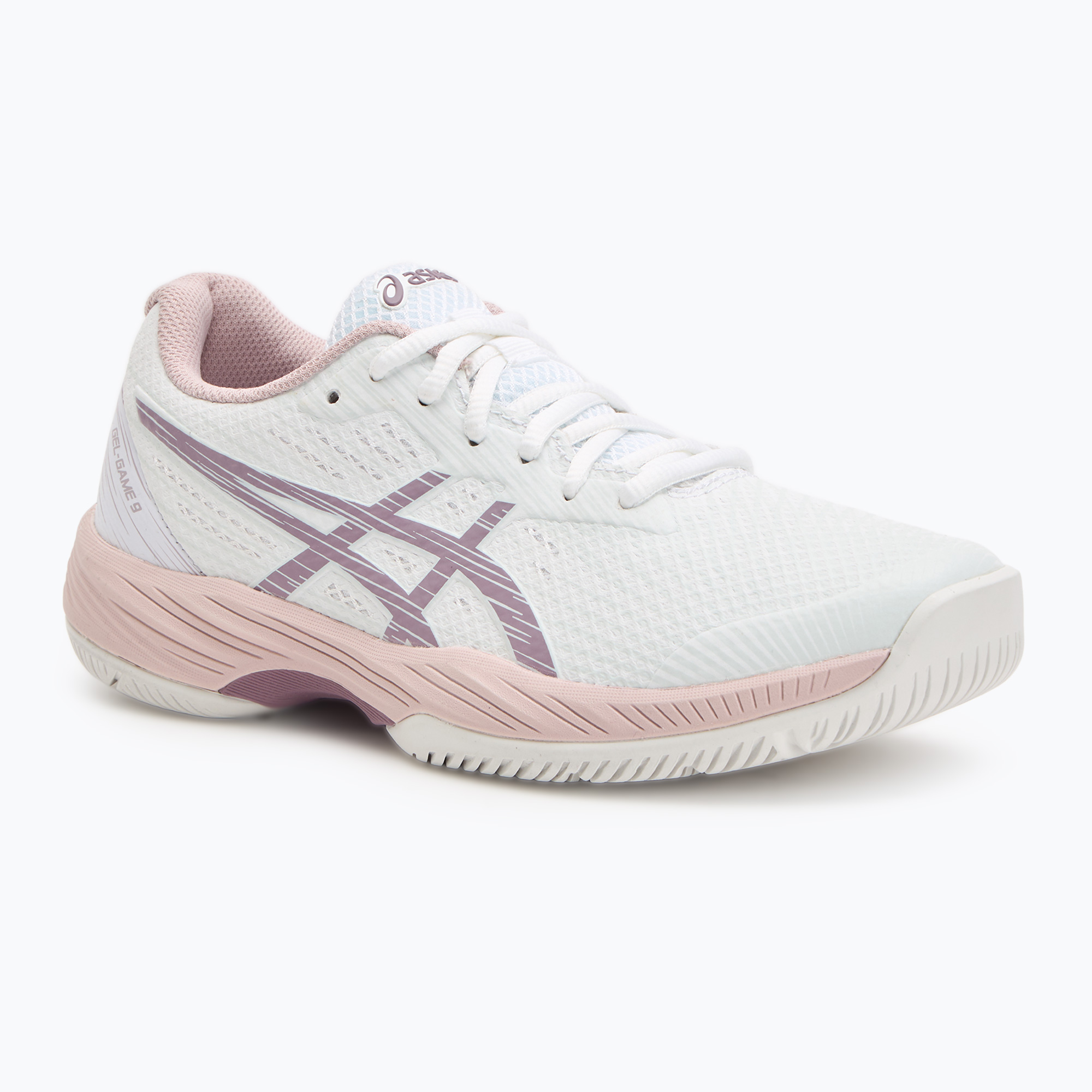 Buty do tenisa damskie ASICS Gel-Game 9 W white/dusty mauve | WYSYŁKA W 24H | 30 DNI NA ZWROT