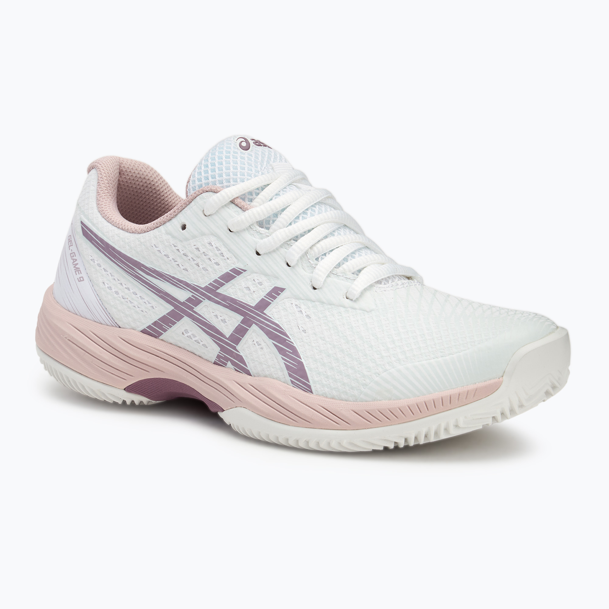 Buty do tenisa damskie ASICS Gel-Game 9 Clay/OC W white/dusty mauve | WYSYŁKA W 24H | 30 DNI NA ZWROT