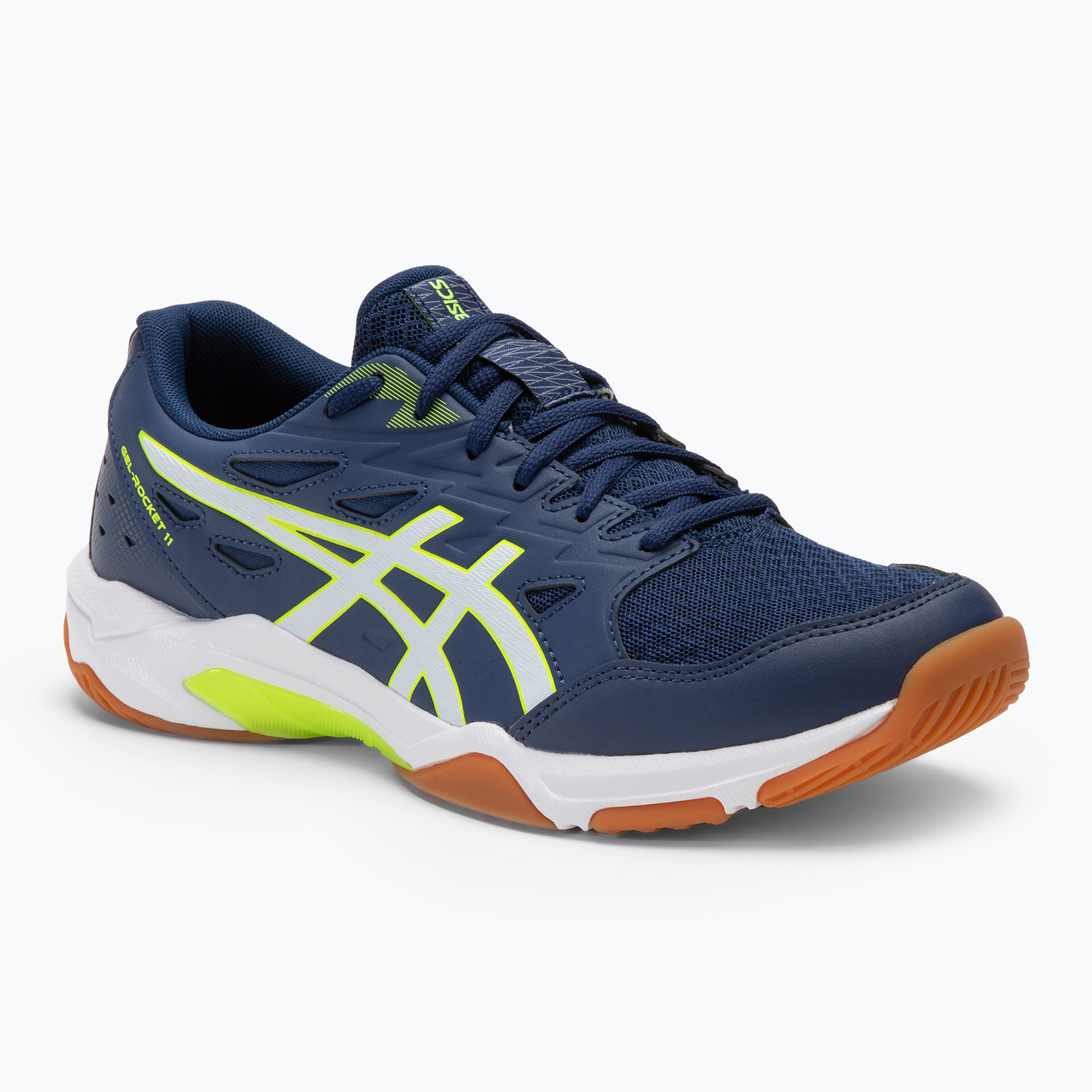 Buty męskie ASICS Gel-Rocket 11 blue expanse/safety yellow | WYSYŁKA W 24H | 30 DNI NA ZWROT