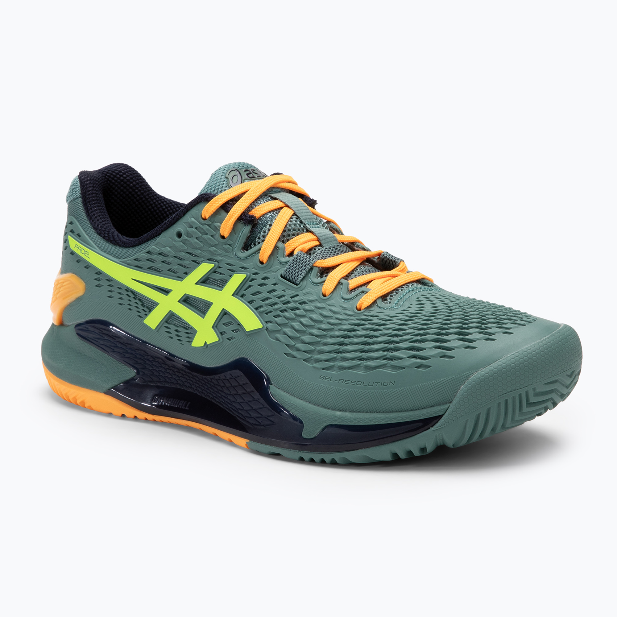 Buty do padla męskie ASICS Gel-Resolution 9 celadon/safety yellow | WYSYŁKA W 24H | 30 DNI NA ZWROT