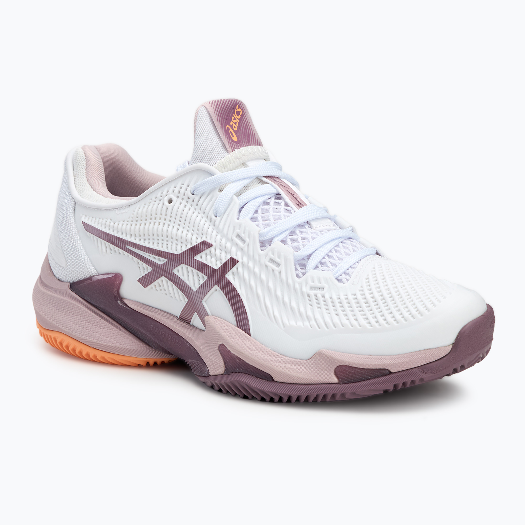 Buty do tenisa damskie ASICS Court FF 3 Clay W white/watershed rose | WYSYŁKA W 24H | 30 DNI NA ZWROT