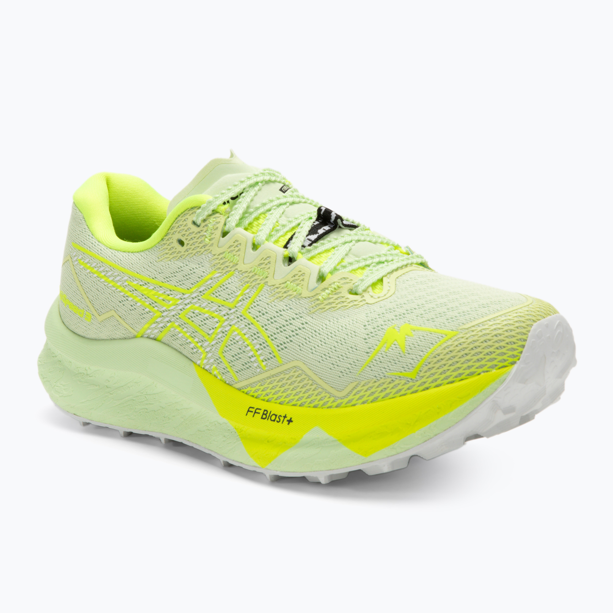 Buty do biegania damskie ASICS Fujispeed 3 cool matcha/safety yellow | WYSYŁKA W 24H | 30 DNI NA ZWROT