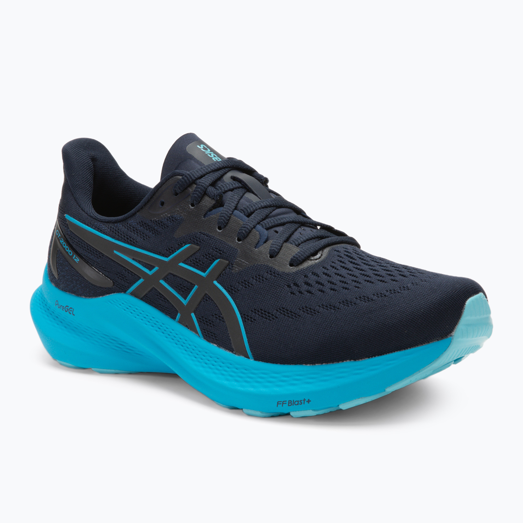 Buty do biegania męskie ASICS GT-2000 12 midnight/digital aqua | WYSYŁKA W 24H | 30 DNI NA ZWROT