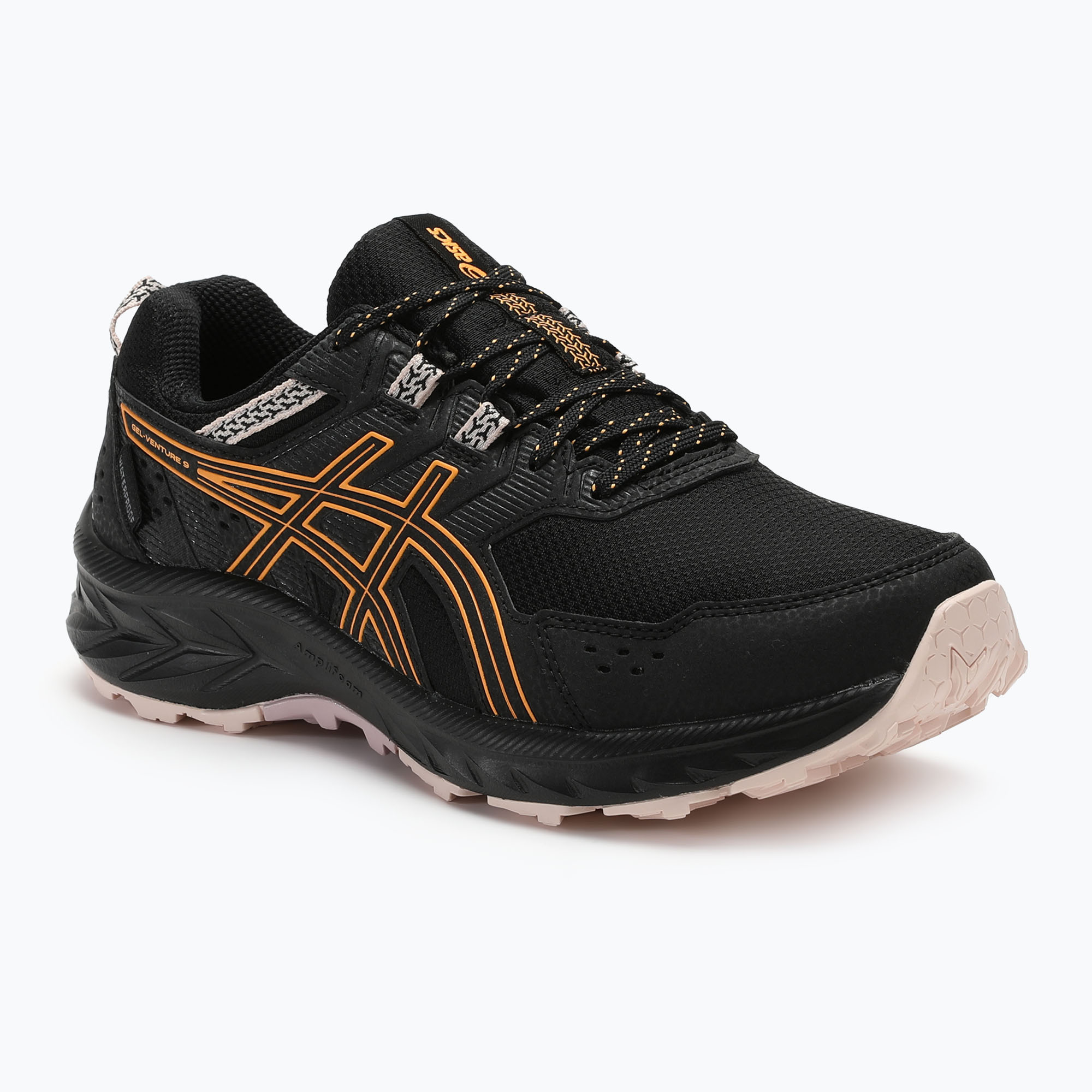 Buty do biegania damskie ASICS Gel-Venture 9 Waterproof black/stadium orange | WYSYŁKA W 24H | 30 DNI NA ZWROT