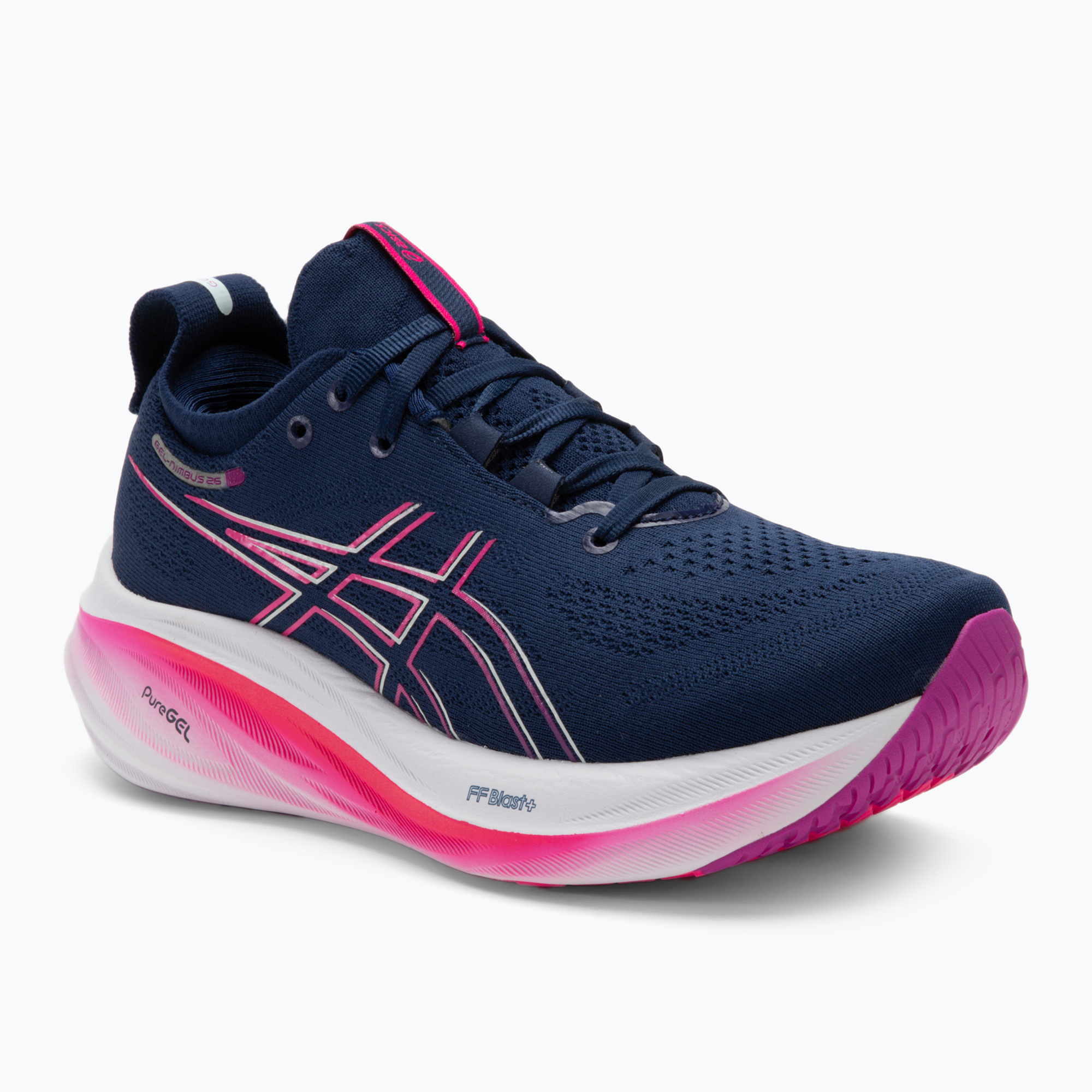 Buty do biegania damskie ASICS Gel-Nimbus 26 blue expanse/bold magenta | WYSYŁKA W 24H | 30 DNI NA ZWROT