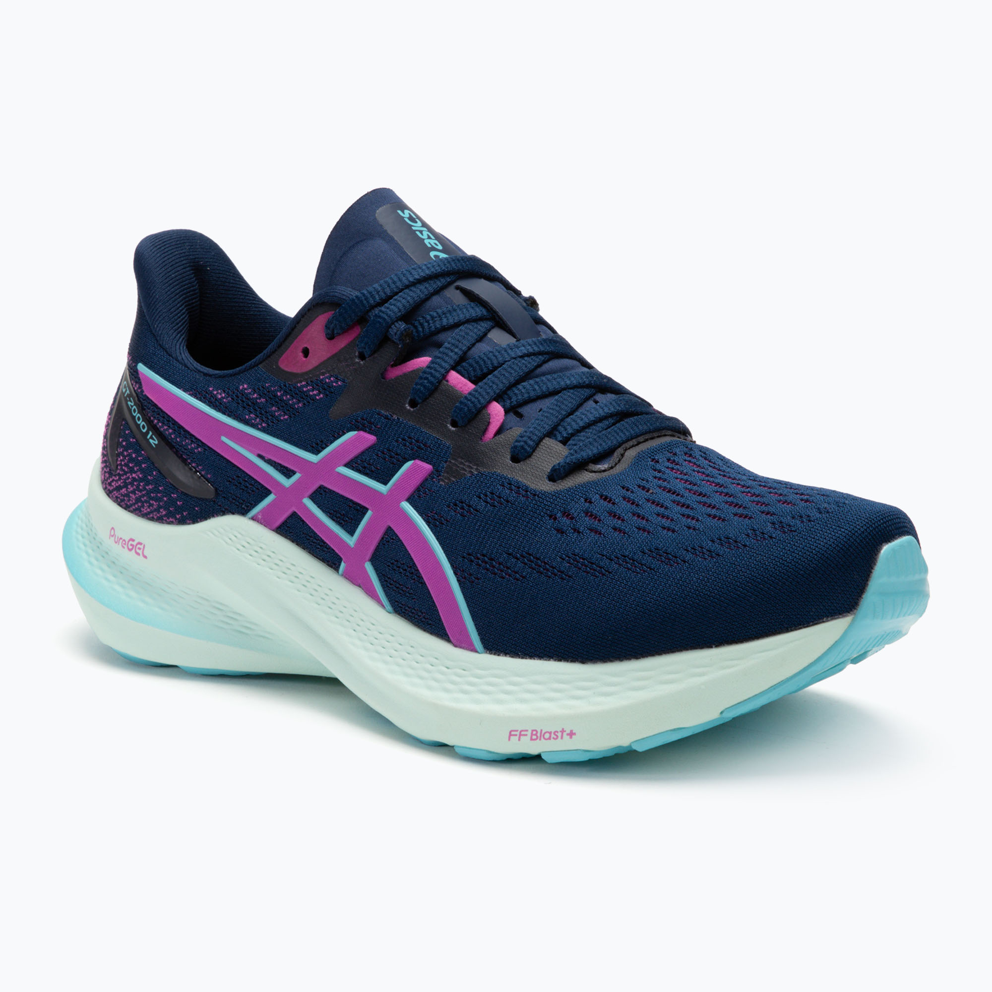 Buty do biegania damskie ASICS GT-2000 12 blue expanse/bold magenta | WYSYŁKA W 24H | 30 DNI NA ZWROT