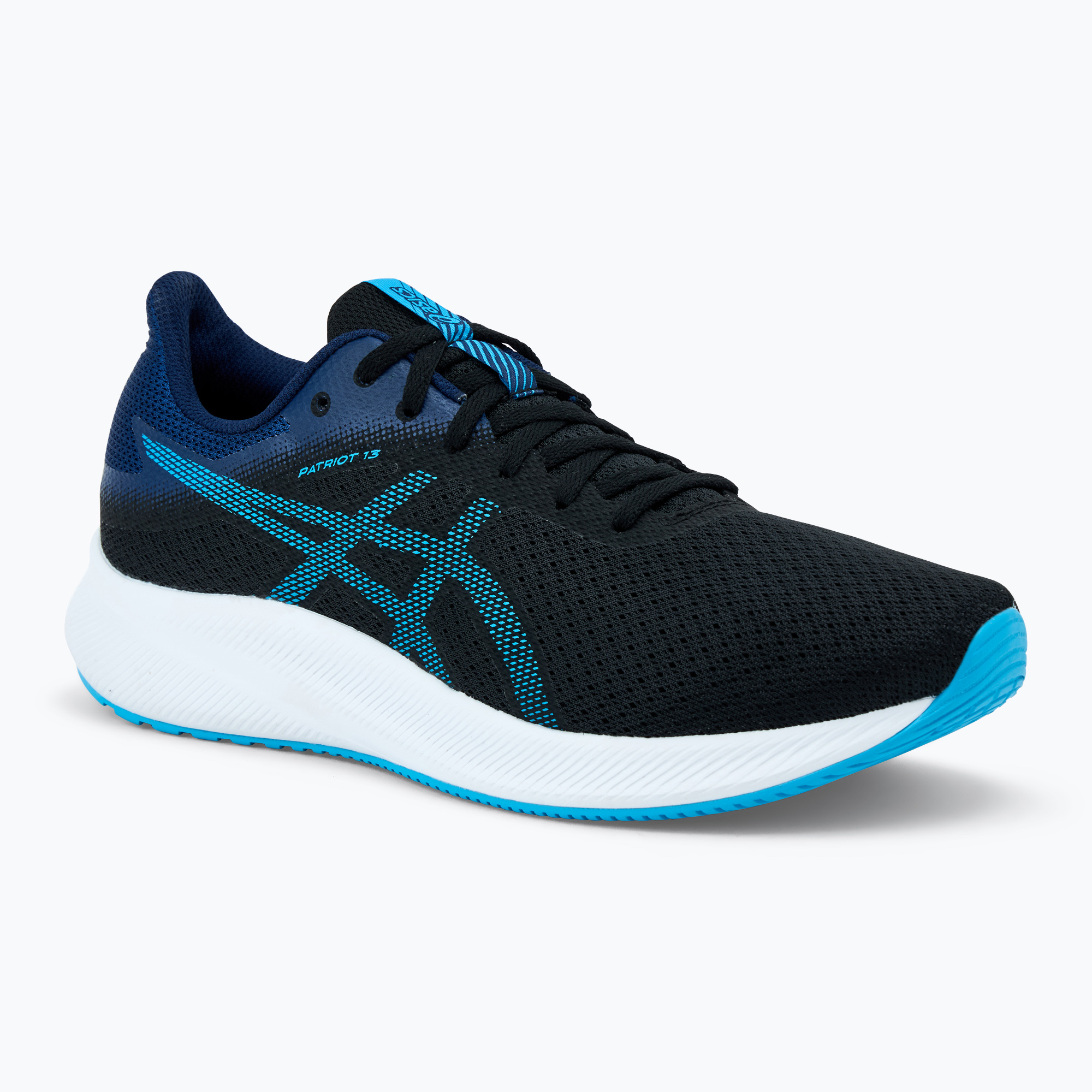 Buty do biegania męskie ASICS Patriot 13 black/digital aqua | WYSYŁKA W 24H | 30 DNI NA ZWROT