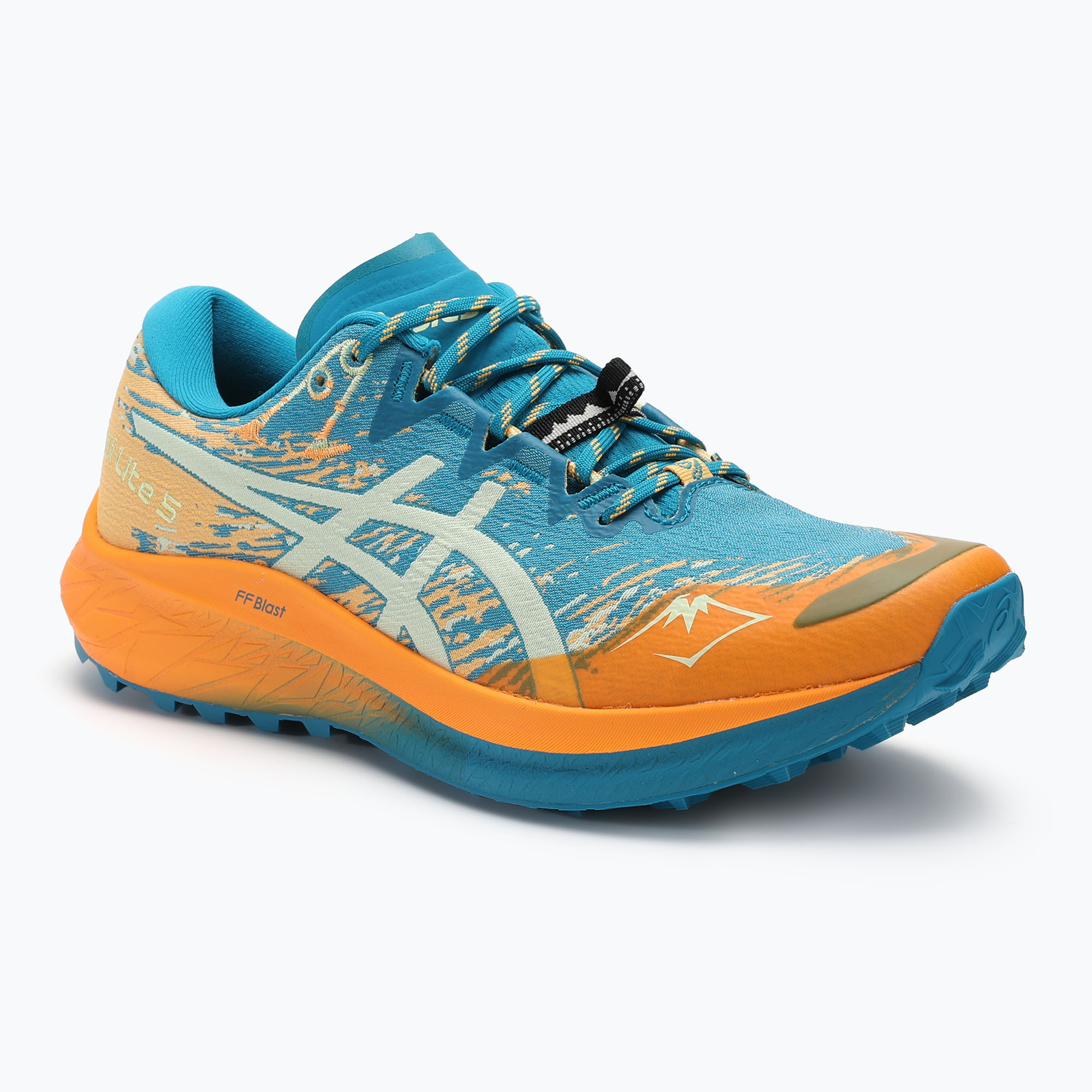 Buty do biegania męskie ASICS Fuji Lite 5 teal blue/cool matcha | WYSYŁKA W 24H | 30 DNI NA ZWROT